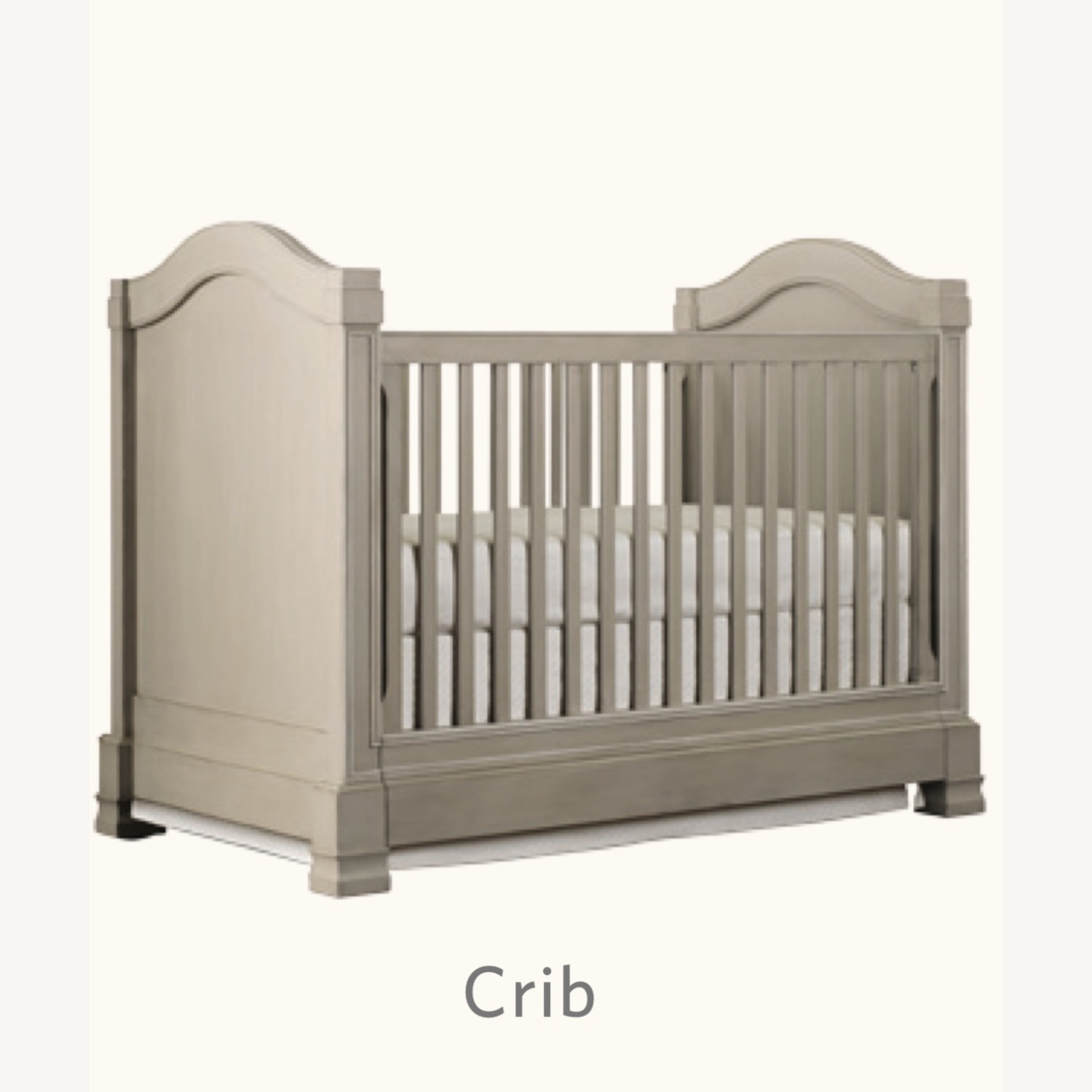RH Baby Crib Somerset Collection Dove Gray - image-0