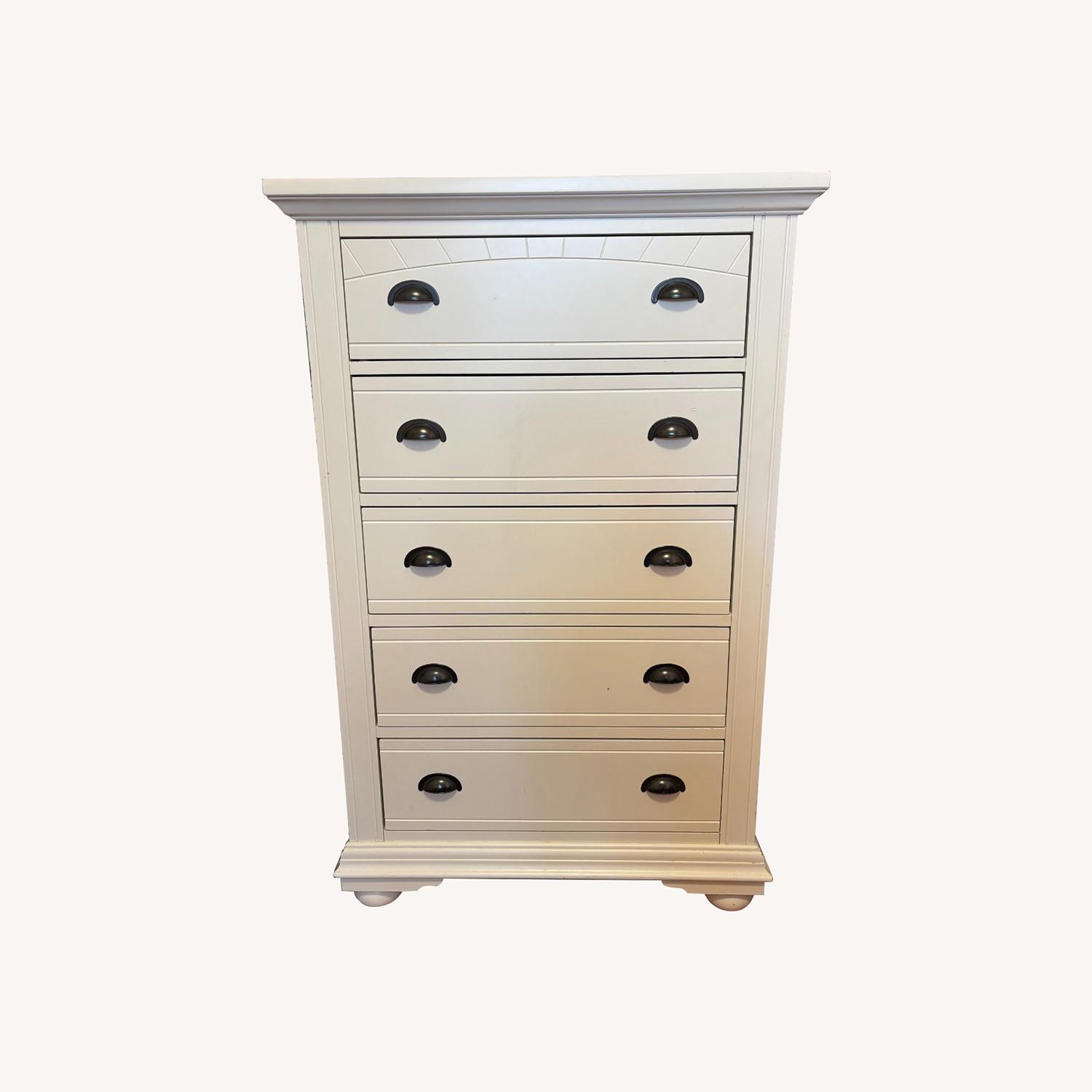 Pottery Barn White 5-Drawer Dresser - image-0