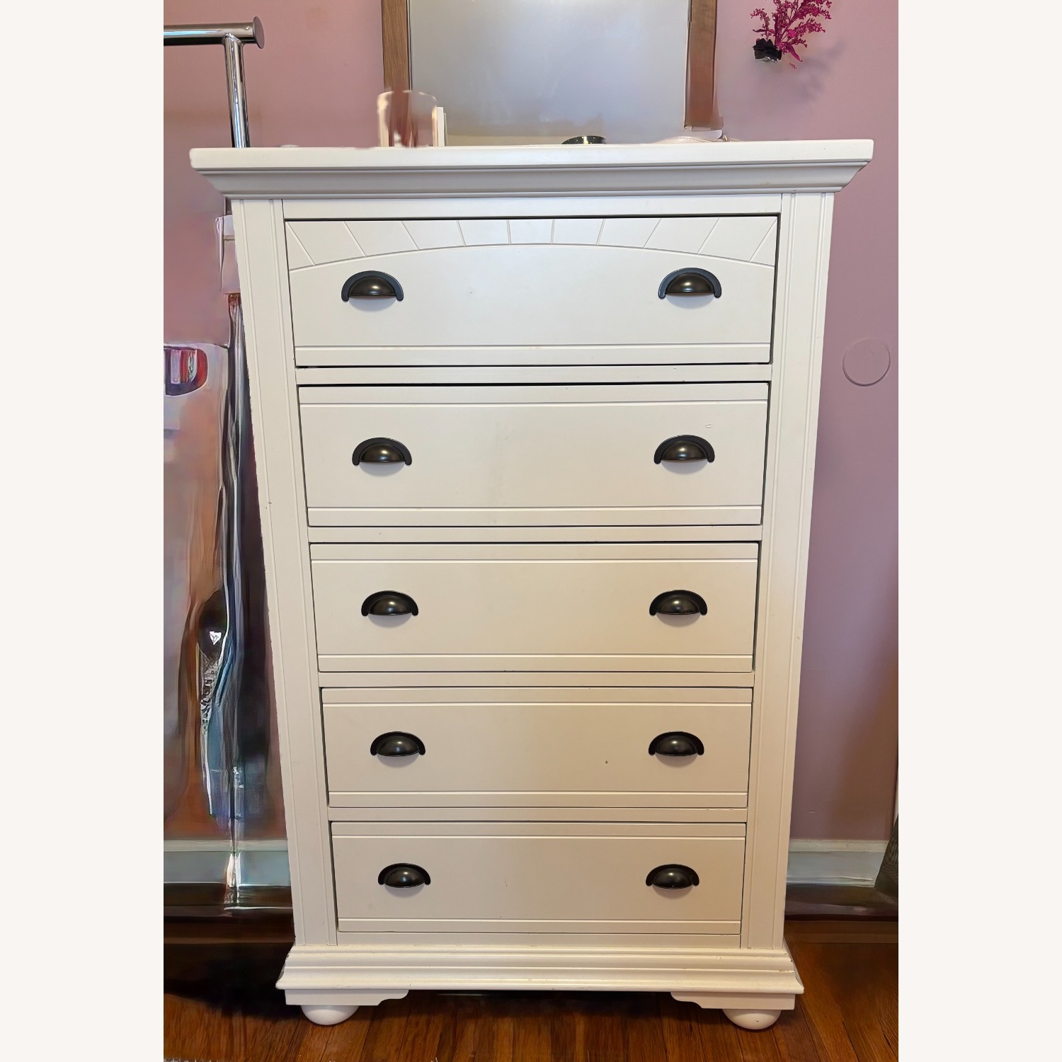 Pottery Barn White 5-Drawer Dresser - image-1