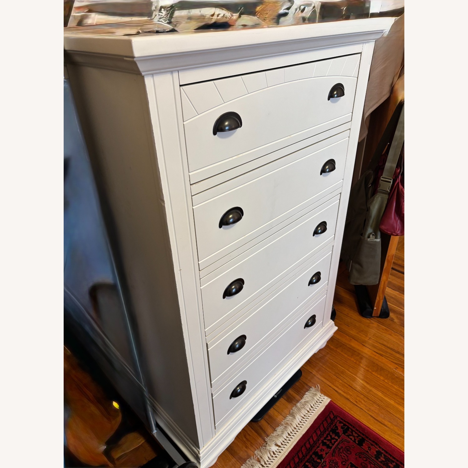 Pottery Barn White 5-Drawer Dresser - image-2