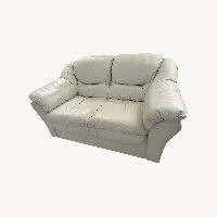 Italian Top-Grain Leather Loveseat