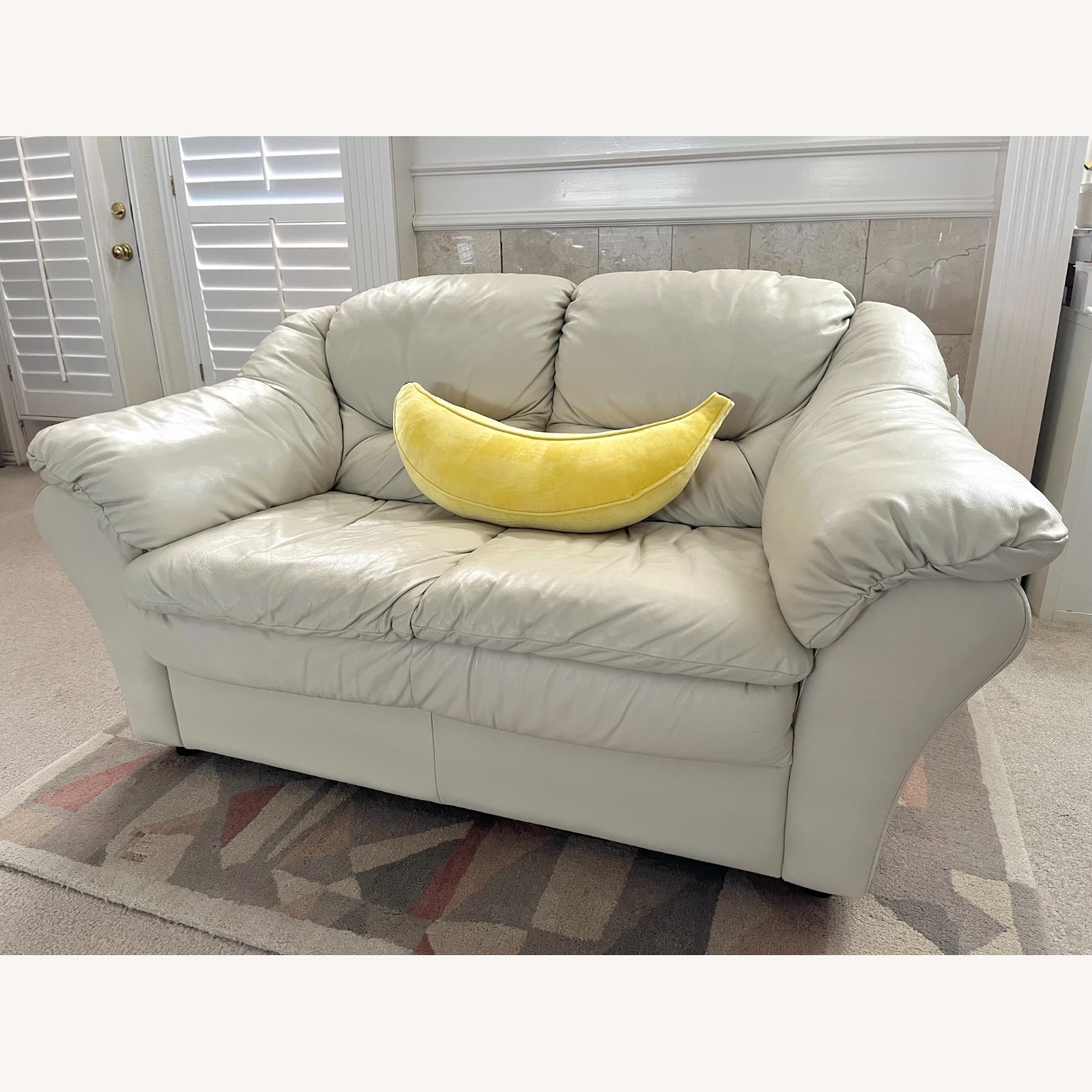 Italian Top-Grain Leather Loveseat - image-4