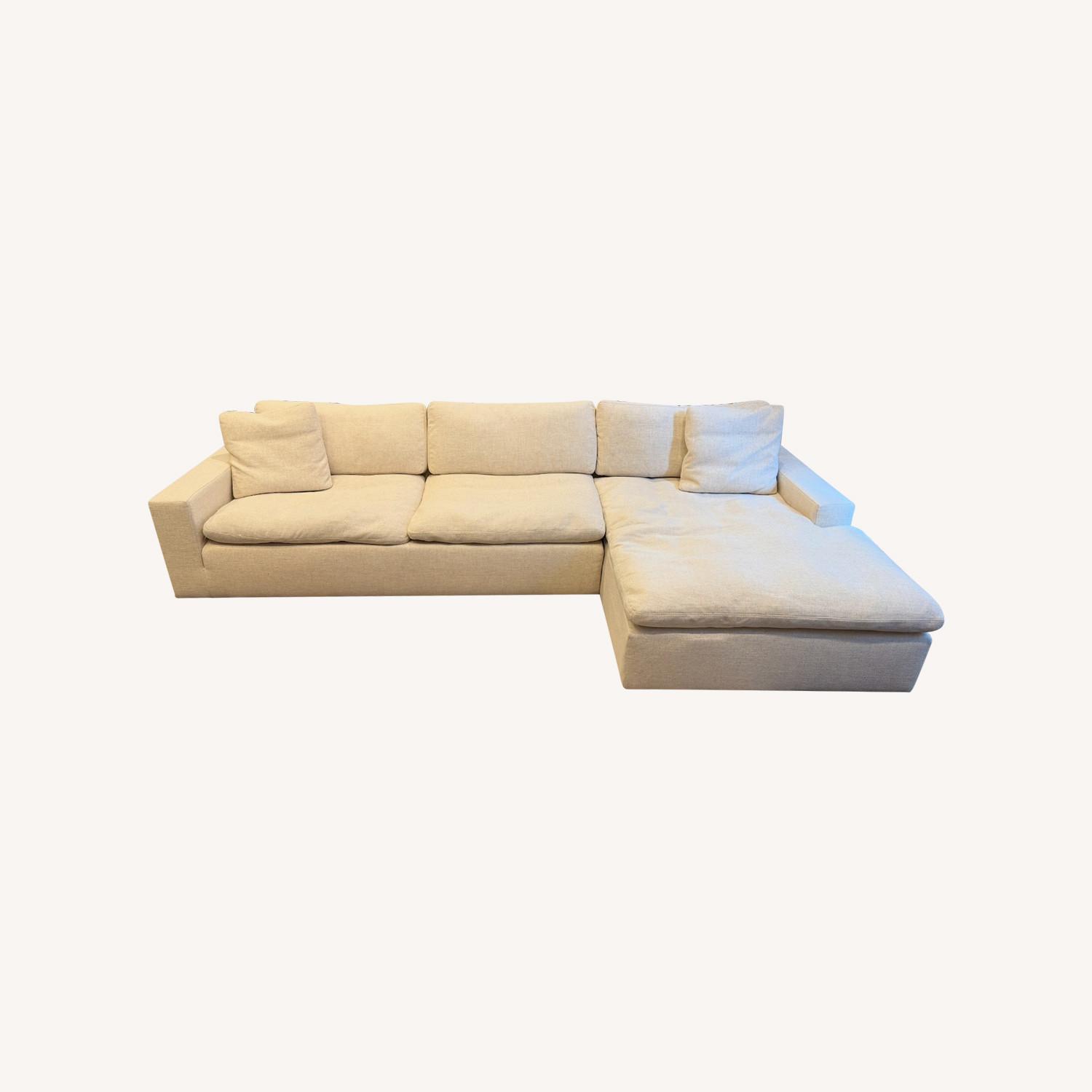 Four Hands Plume 2-Piece 136" Sectional & Right Chaise  - image-0
