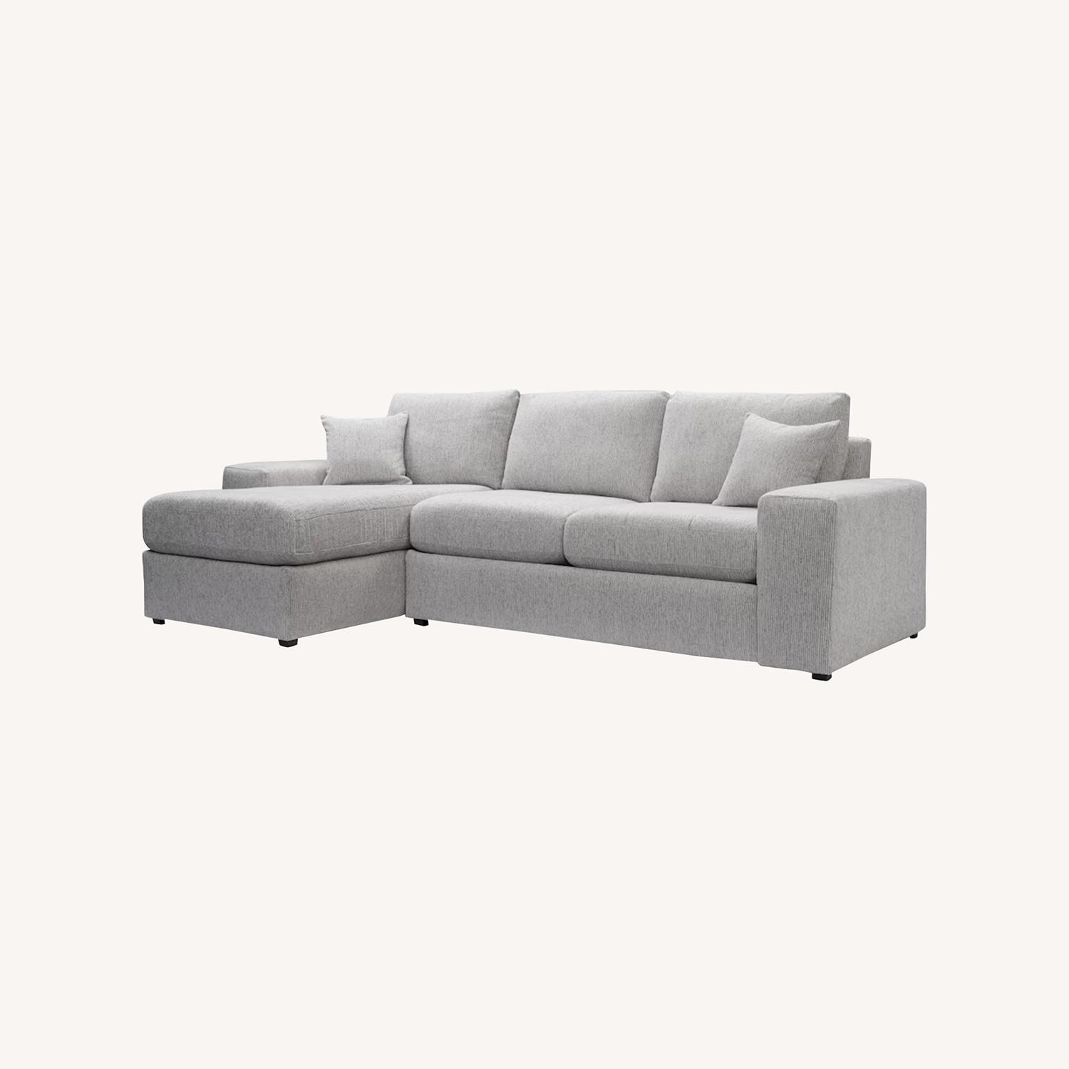 Value City Sofa W Chaise Lounger - image-0