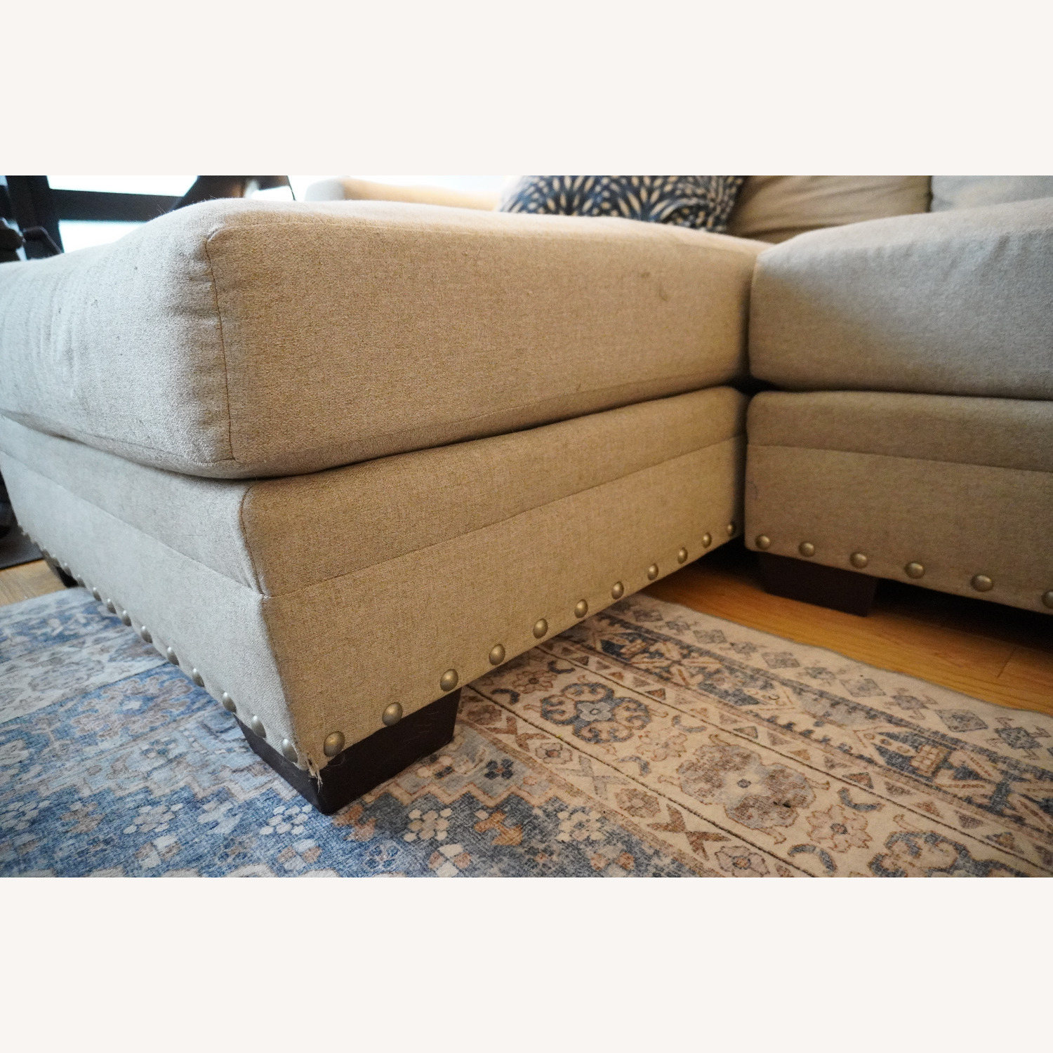 Value City Sofa W Chaise Lounger - image-8