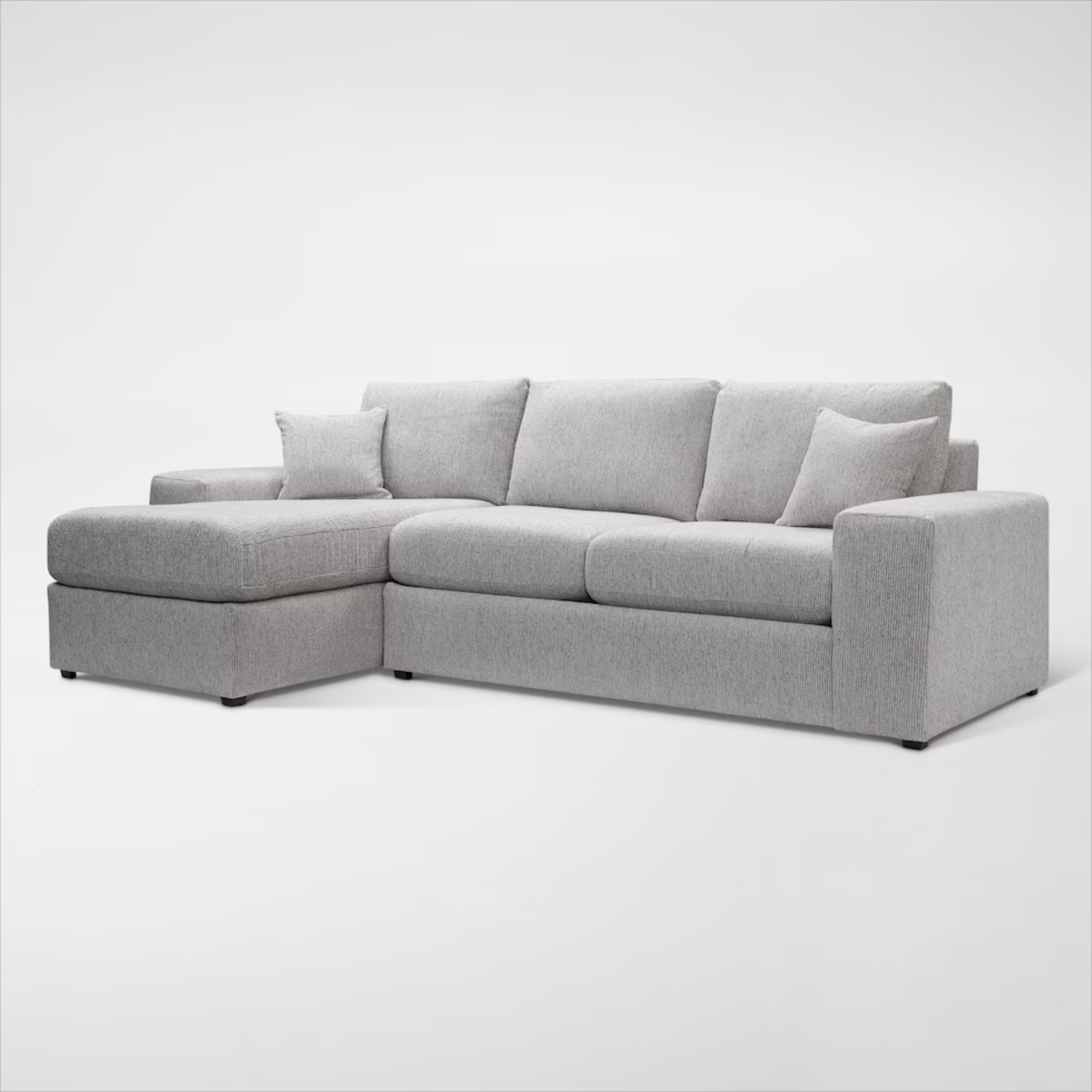Value City Sofa W Chaise Lounger - image-13