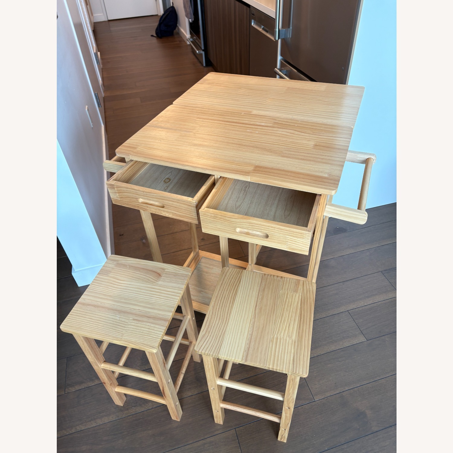 Wayfair Solid Wood Solid Wood Top Four Leg Dining Set - image-3