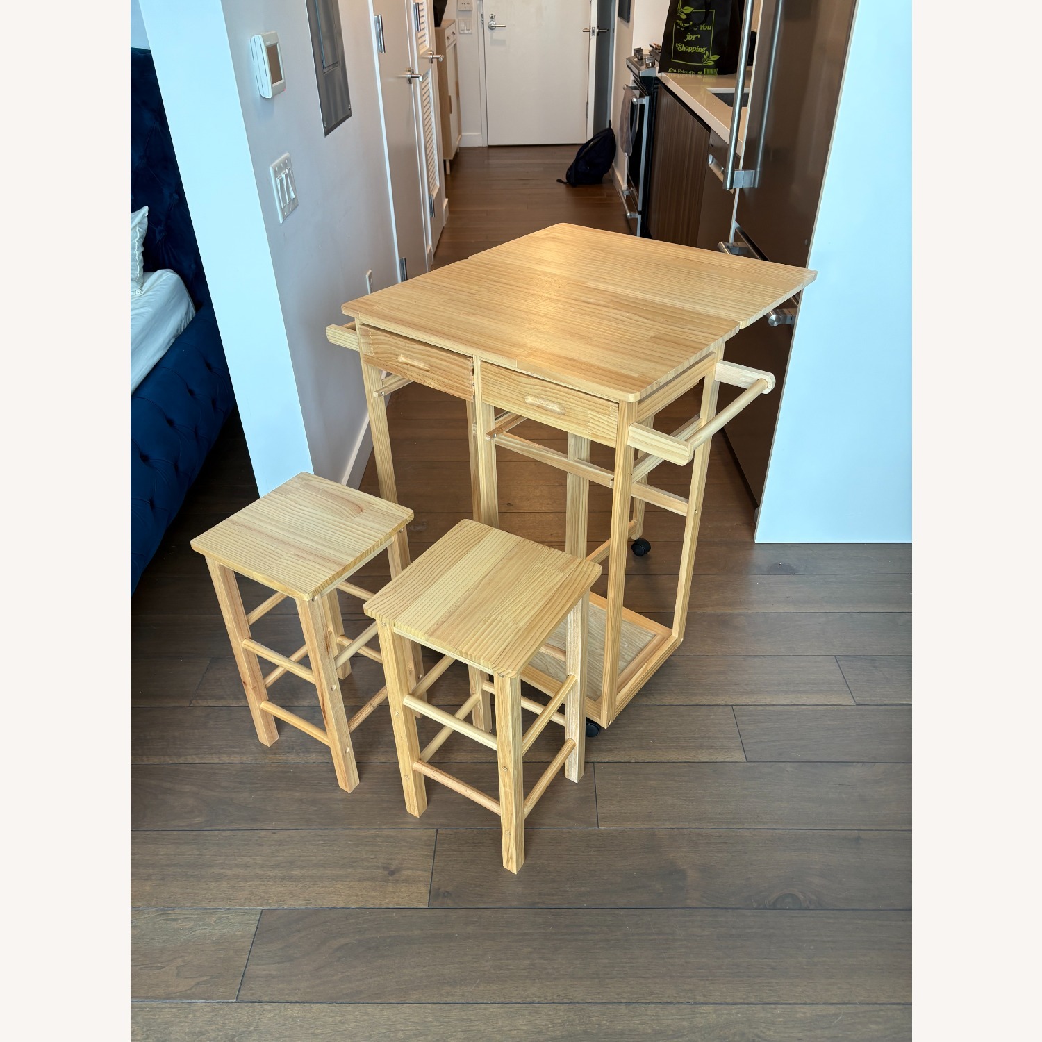 Wayfair Solid Wood Solid Wood Top Four Leg Dining Set - image-1