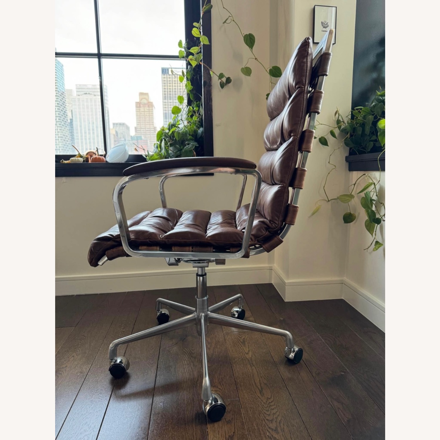 Restoration Hardware Oviedo Leather Chair - image-3