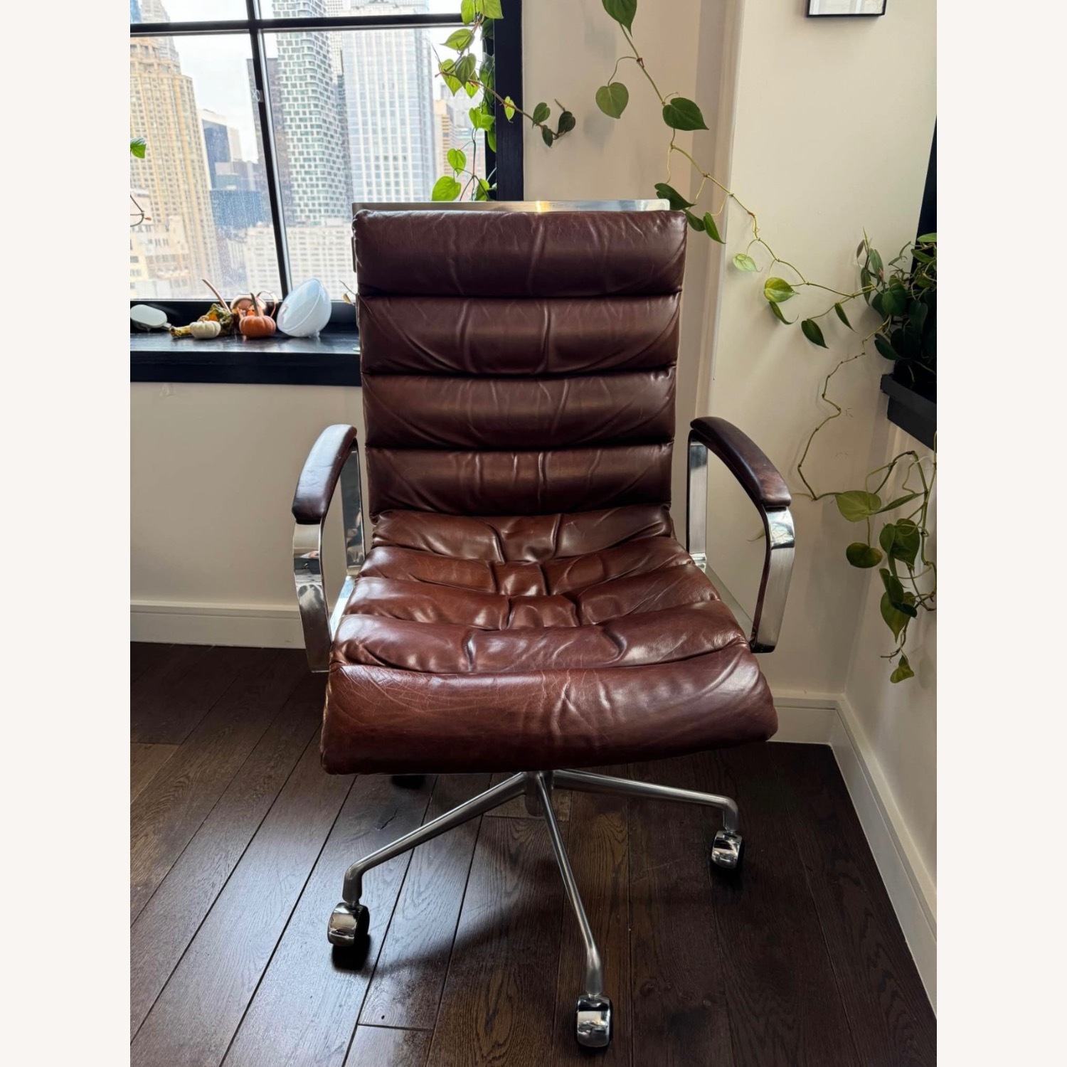 Restoration Hardware Oviedo Leather Chair - image-1