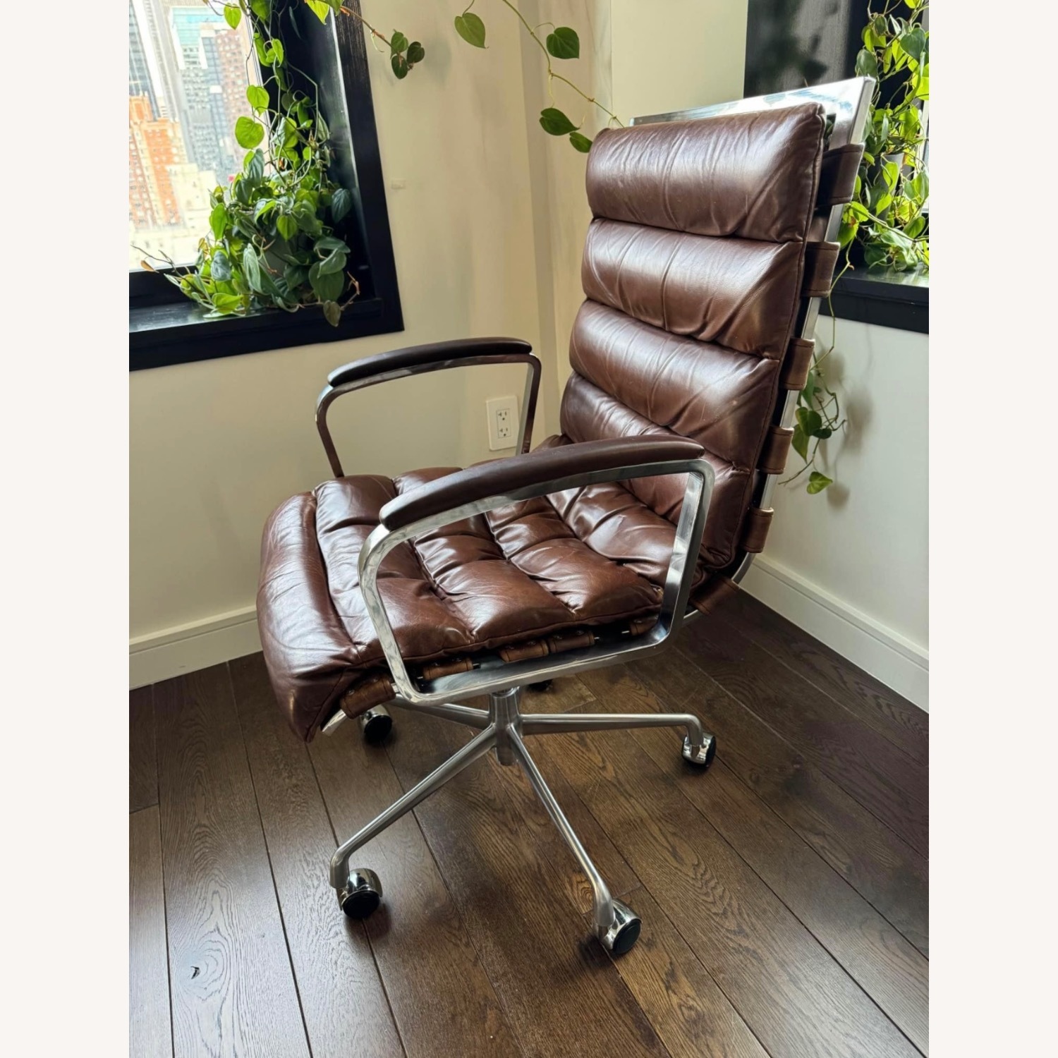 Restoration Hardware Oviedo Leather Chair - image-2