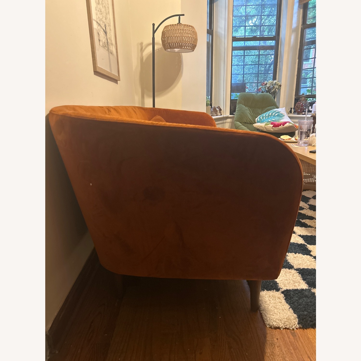 AllModern Velvet Couch - image-3