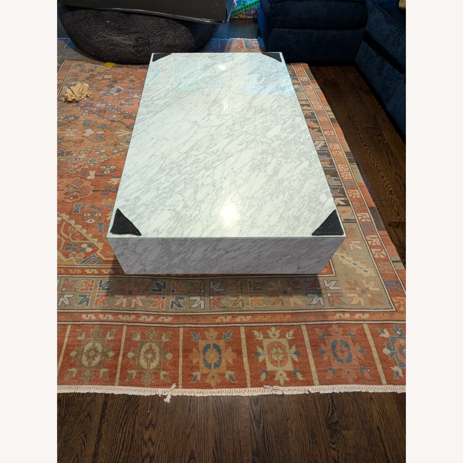Restoration Hardware Marble Coffee Table - image-3