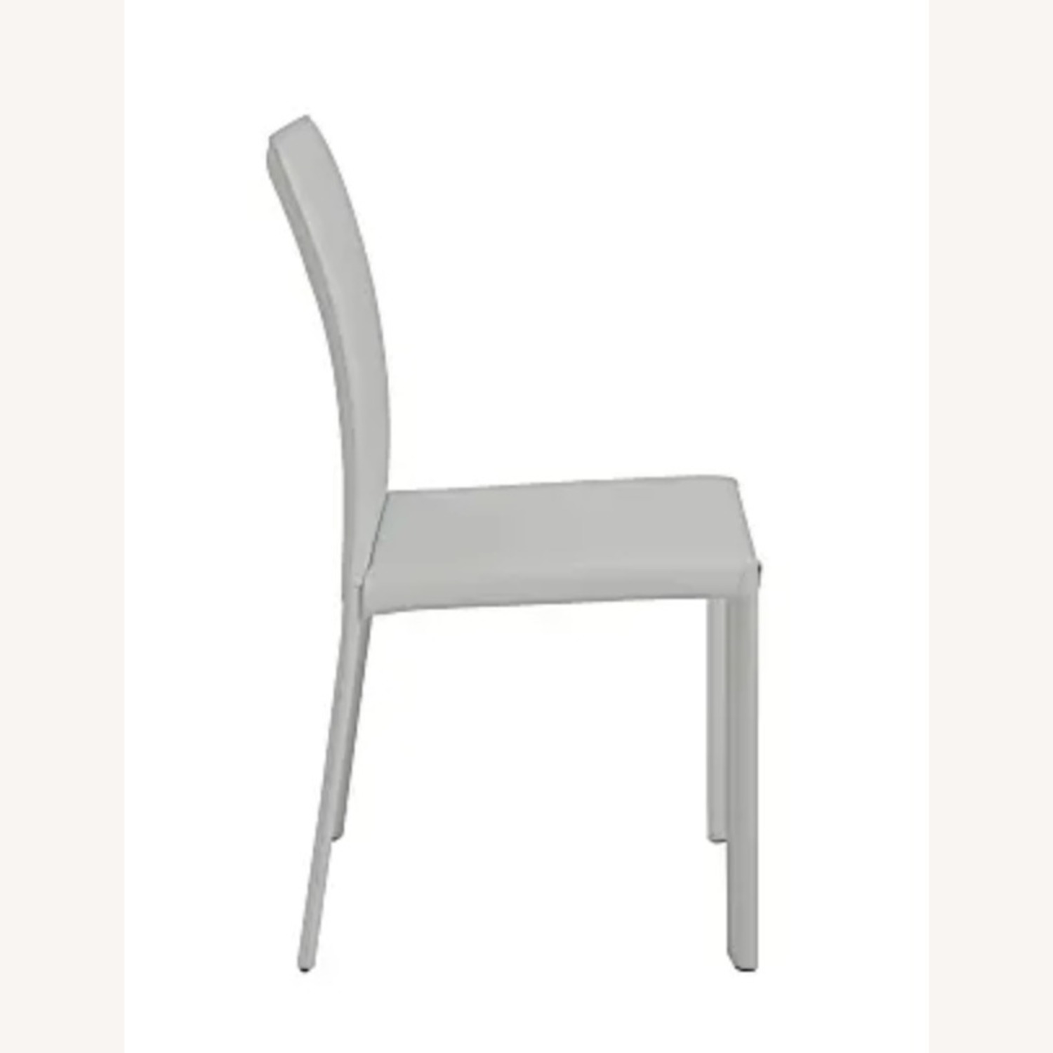 Office Depot Hasina White Dining Room Faux Leather Chairs Set of 4 - image-2