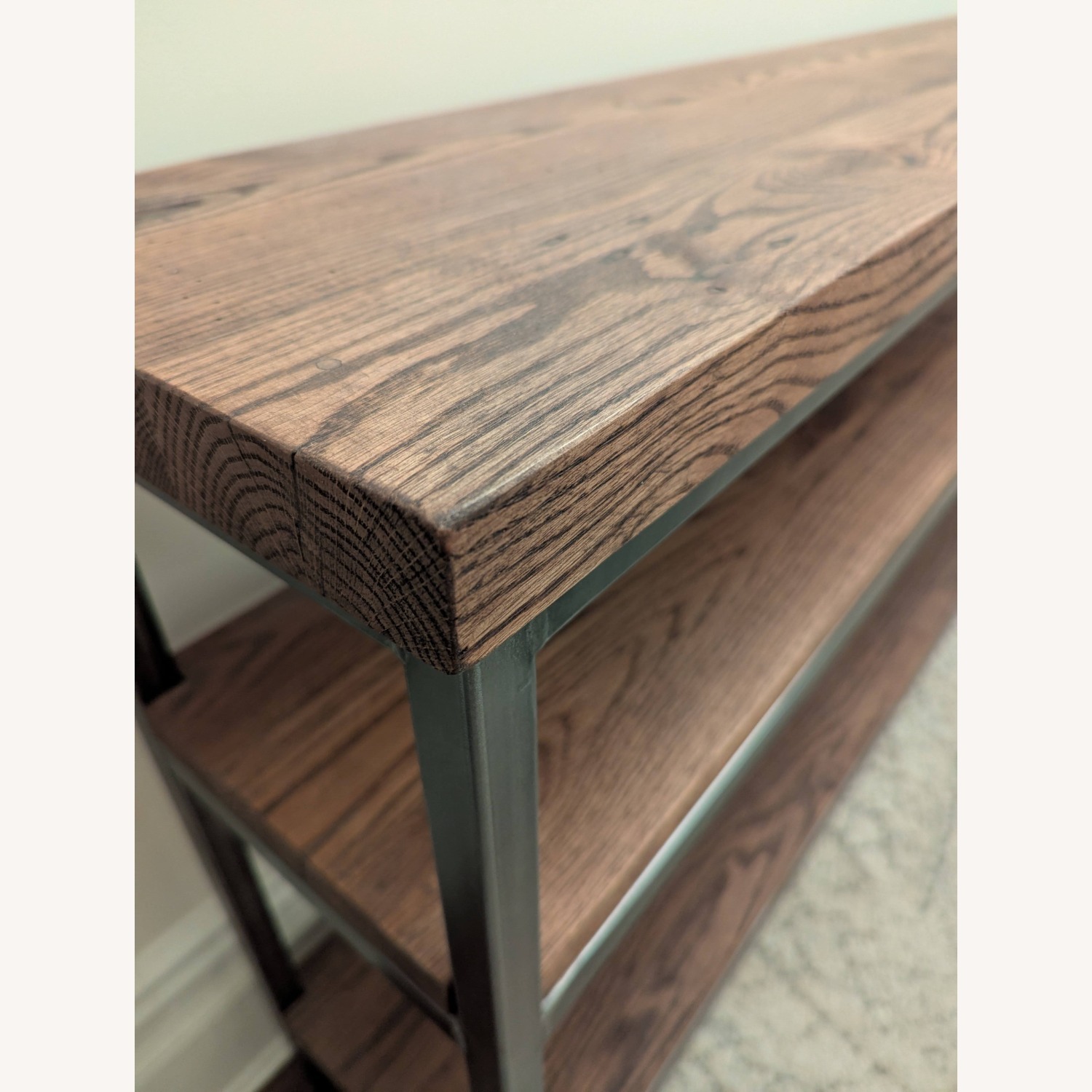 Reclaimed Wood Console Table w Matching Bench - image-3