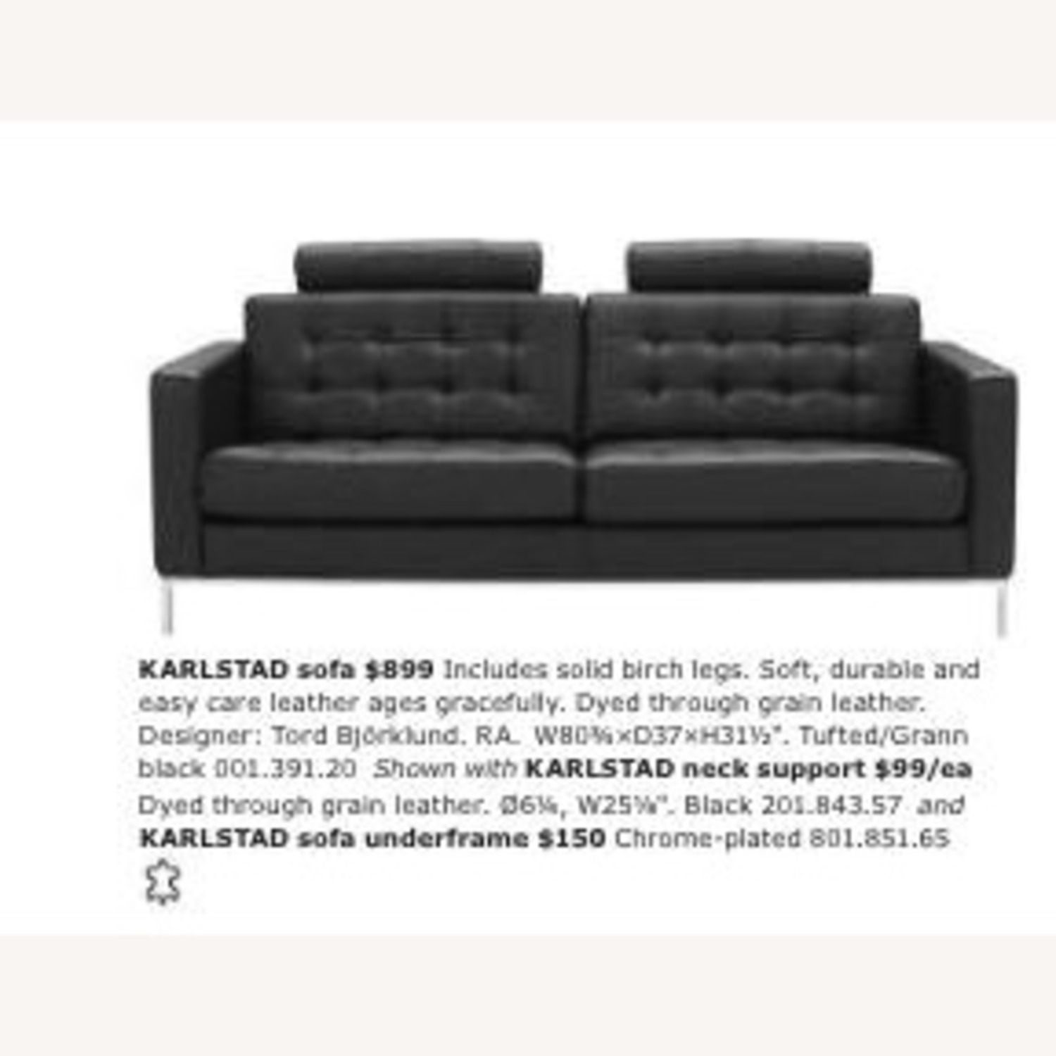 IKEA KARLSTAD Sofa - image-1