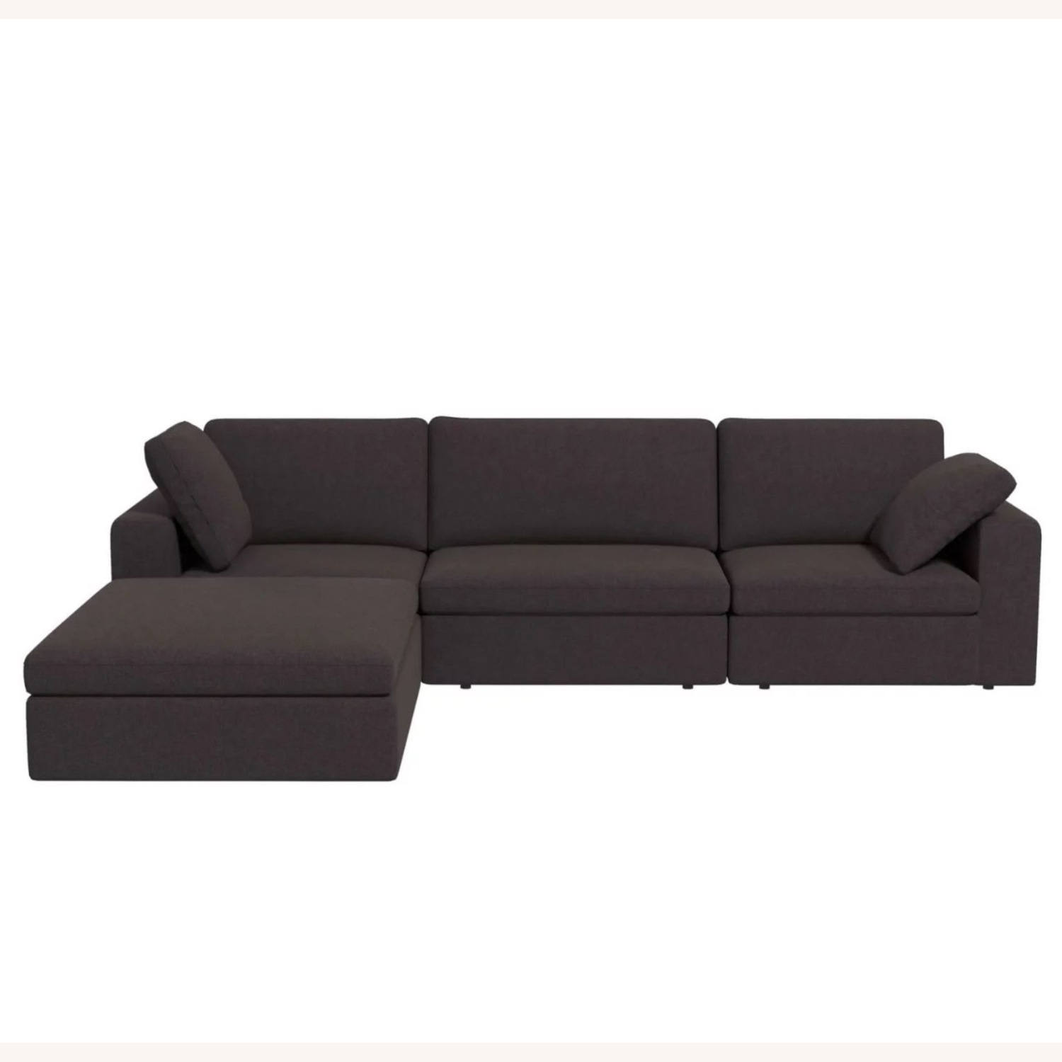 Wayfair Orren Ellis Cloud Sectional Couch in Gray Wool Blend Modular - image-8