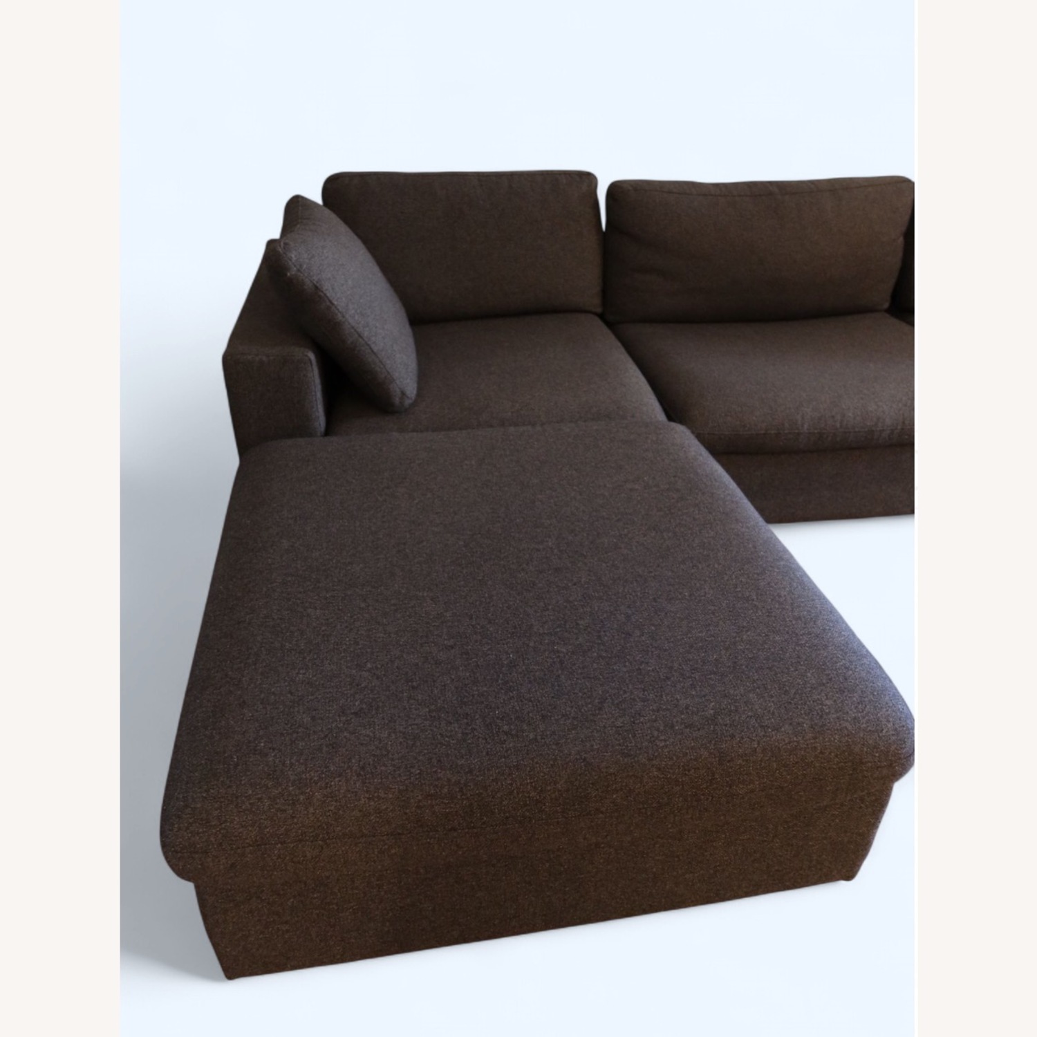 Wayfair Orren Ellis Cloud Sectional Couch in Gray Wool Blend Modular - image-4