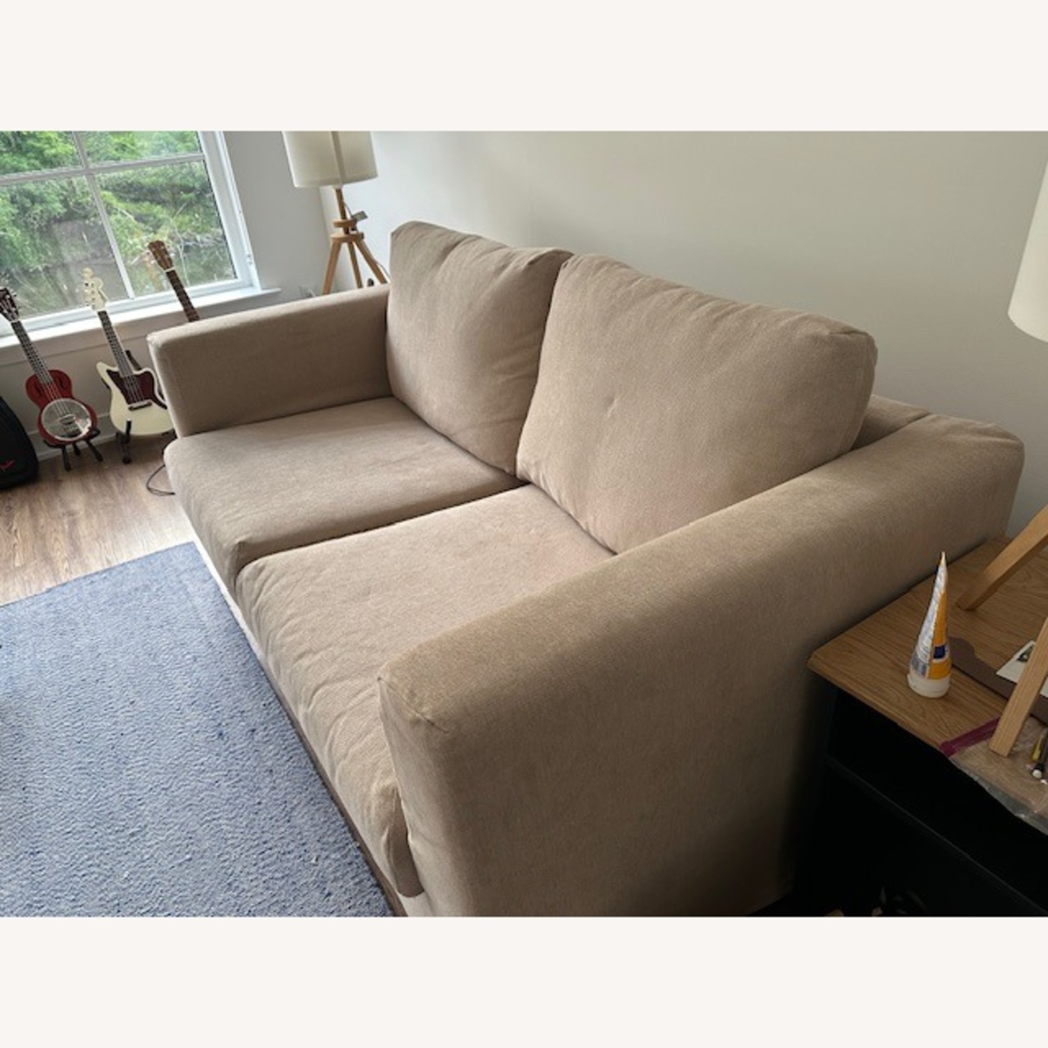 IKEA SKONABACK Light Brown 2 Seat Couch - image-2
