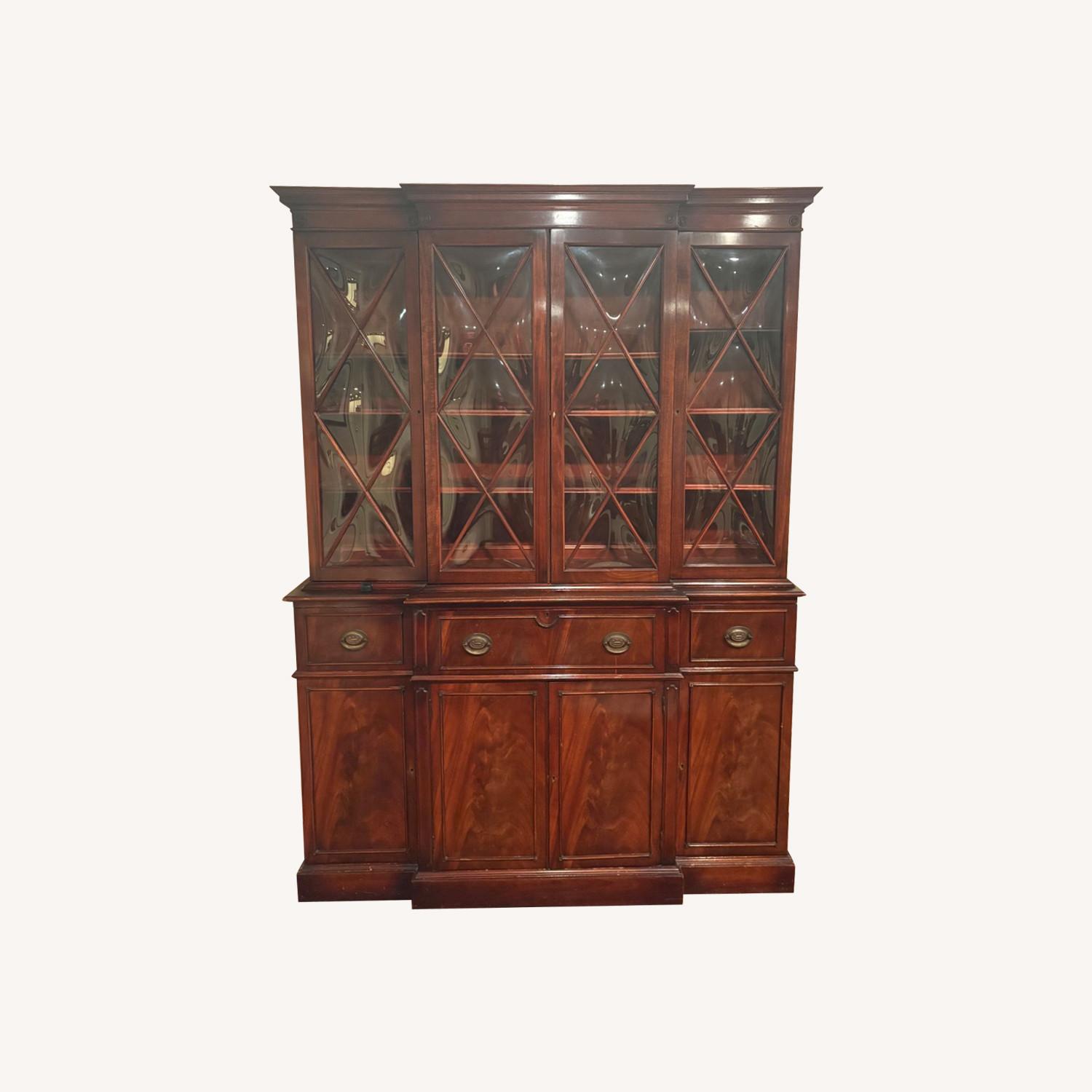 Vintage Mahogany Georgian Style Display Cabinet - image-0