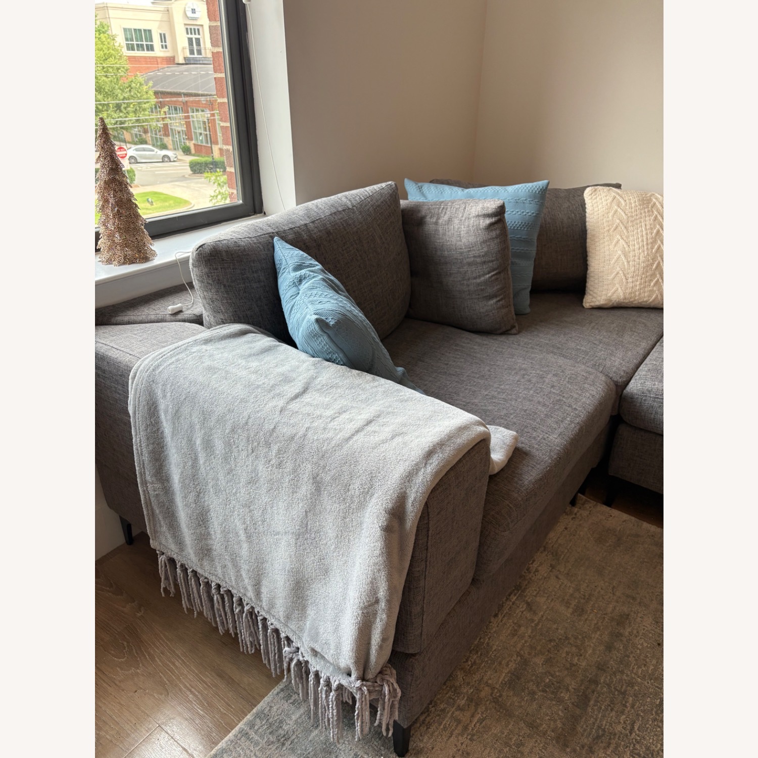 Wayfair Avaleigh Grey Sofa - image-6