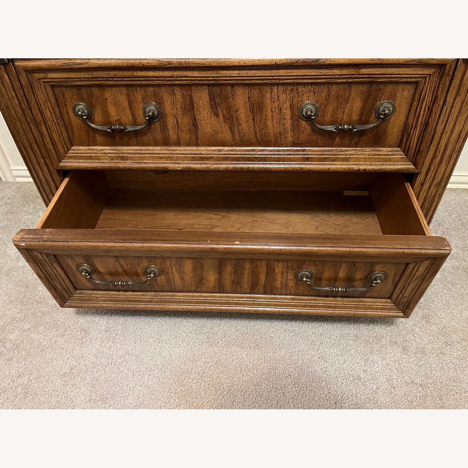 Vintage Wood Armoire - image-2