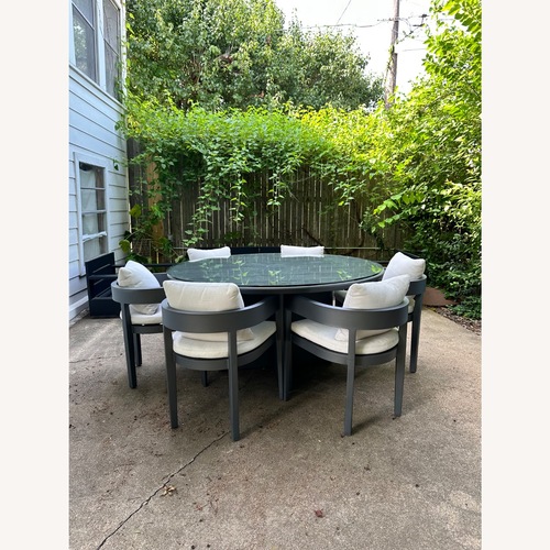Used Restoration Hardware Balmain Outdoor Dining Set  for sale on AptDeco