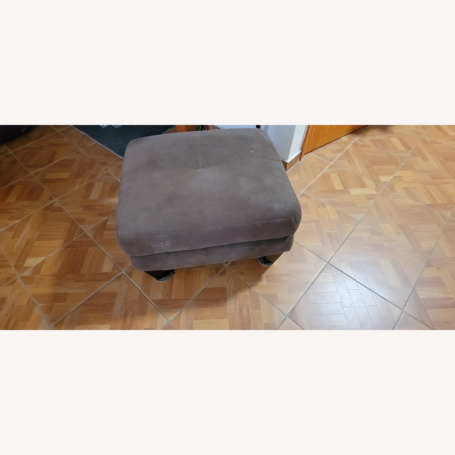 Jennifer Convertibles Dark Brown Ottoman - image-2