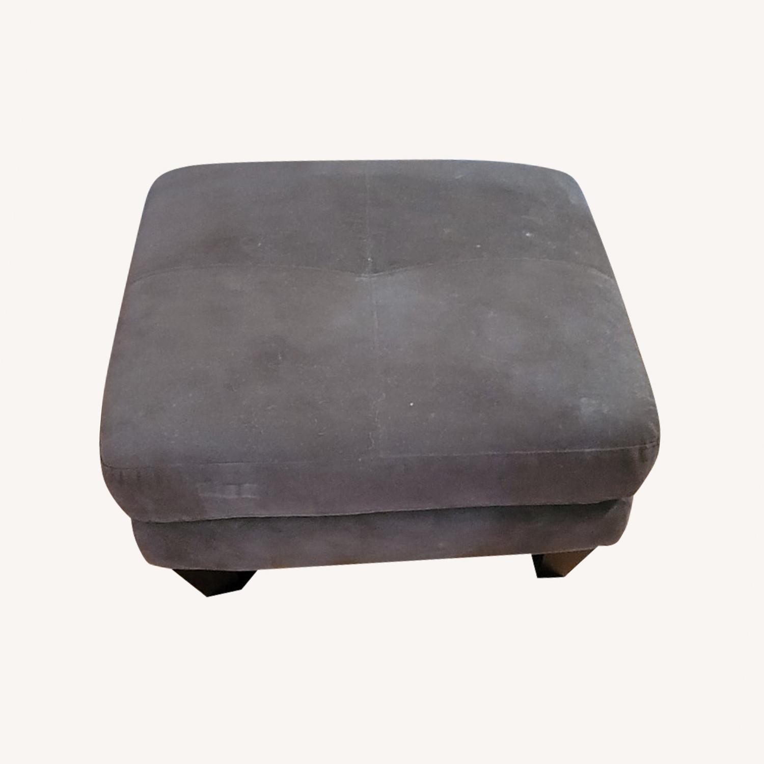Jennifer Convertibles Dark Brown Ottoman - image-0