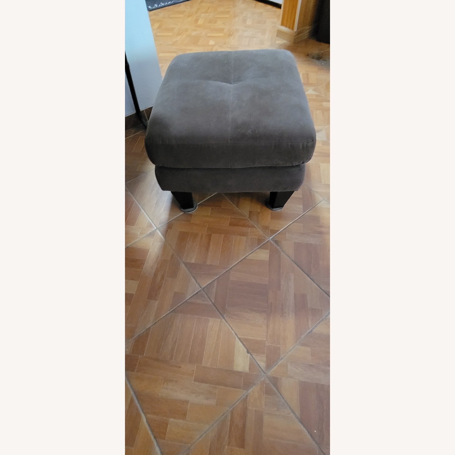 Jennifer Convertibles Dark Brown Ottoman - image-3