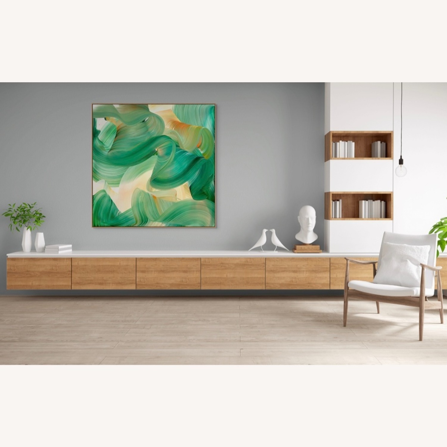 Original Painting by Nikolaos Schizas in OAK FRAME - image-4