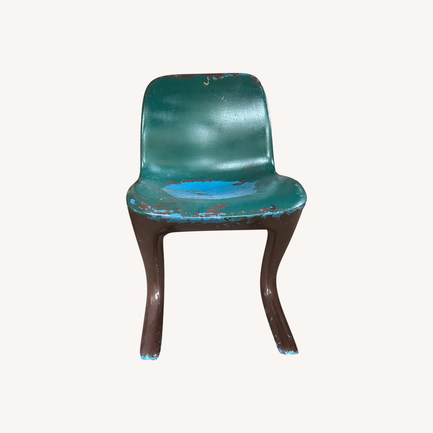 Vintage Ernst Moeckl Green Kangaroo Chair - image-0
