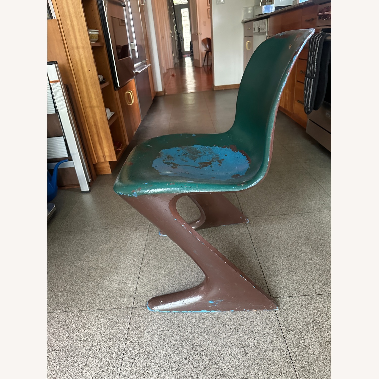 Vintage Ernst Moeckl Green Kangaroo Chair - image-5