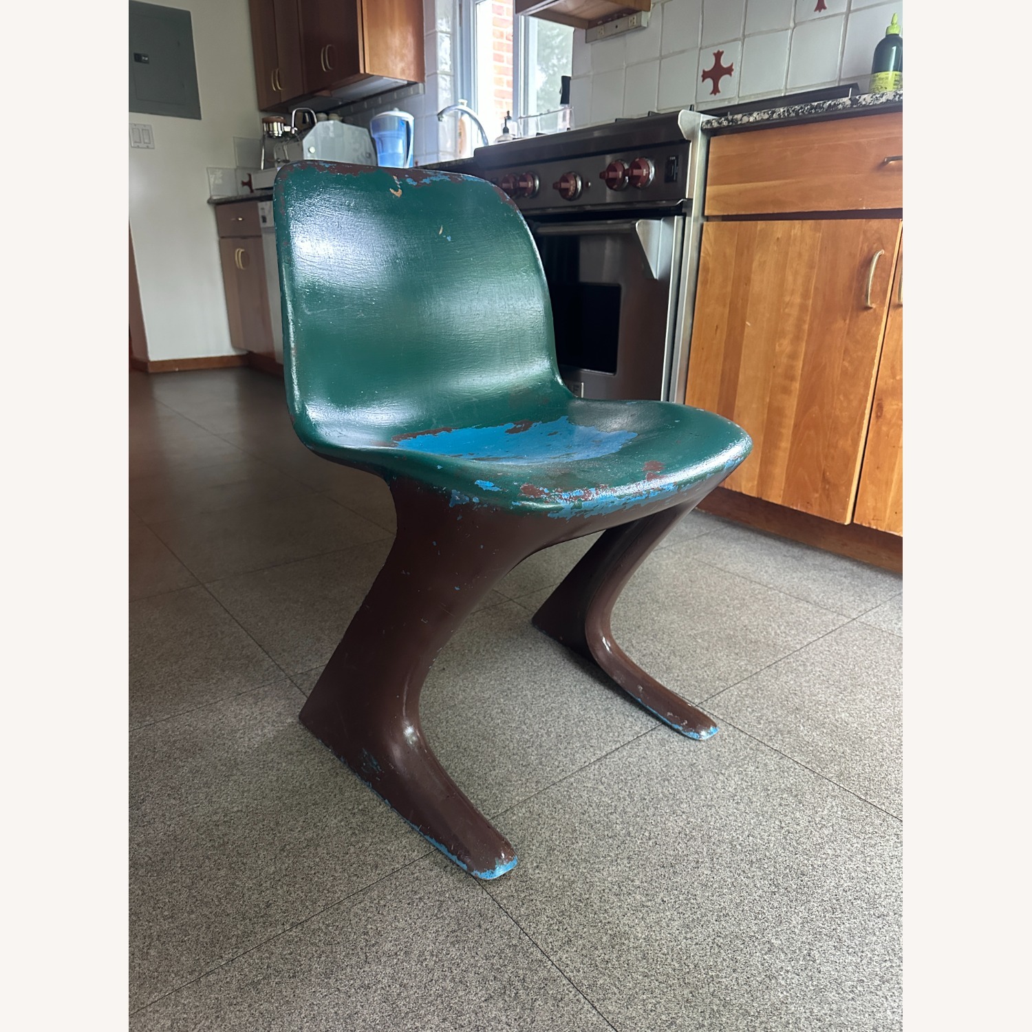 Vintage Ernst Moeckl Green Kangaroo Chair - image-7