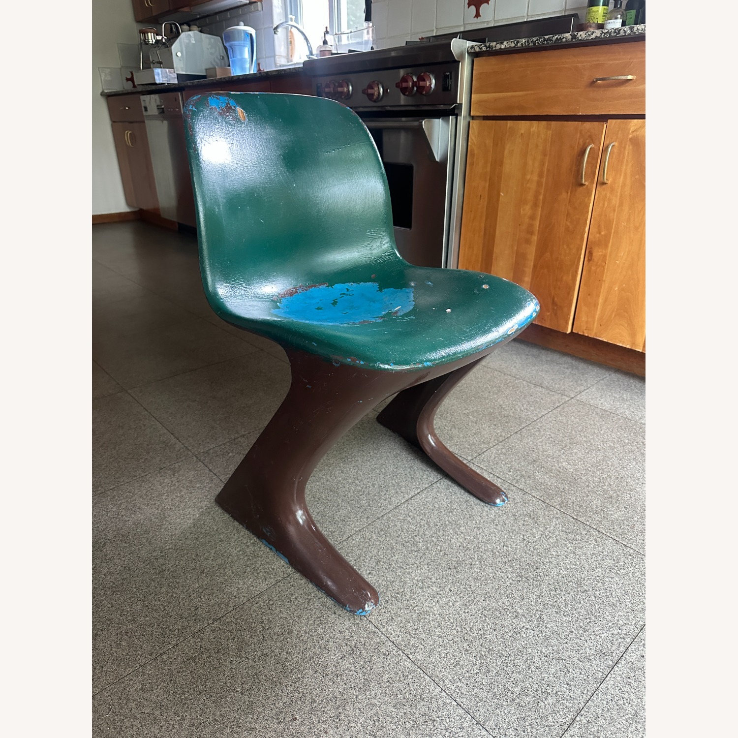 Vintage Ernst Moeckl Green Kangaroo Chair - image-15
