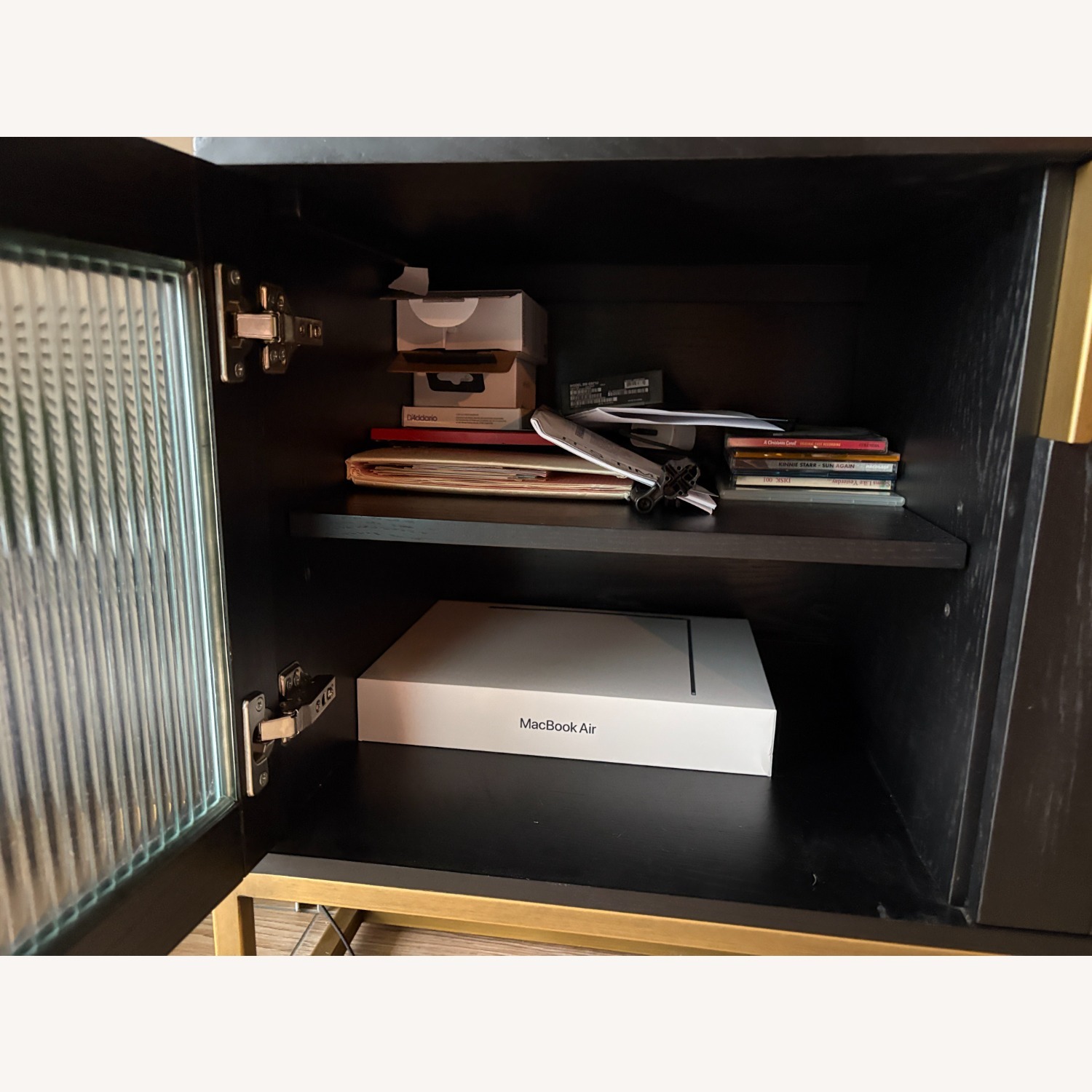 Article Oscuro 73" Media Cabinet Black and Bronze - image-5