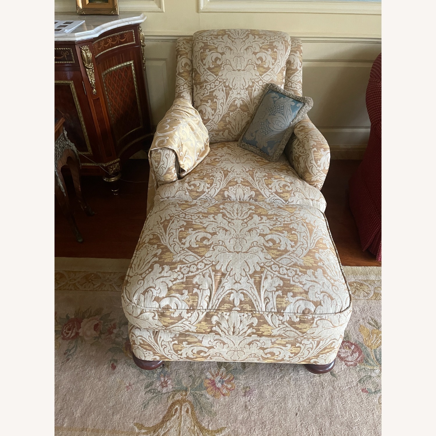 Lounge Chair & Ottoman - Gold by Century Furniture - image-5