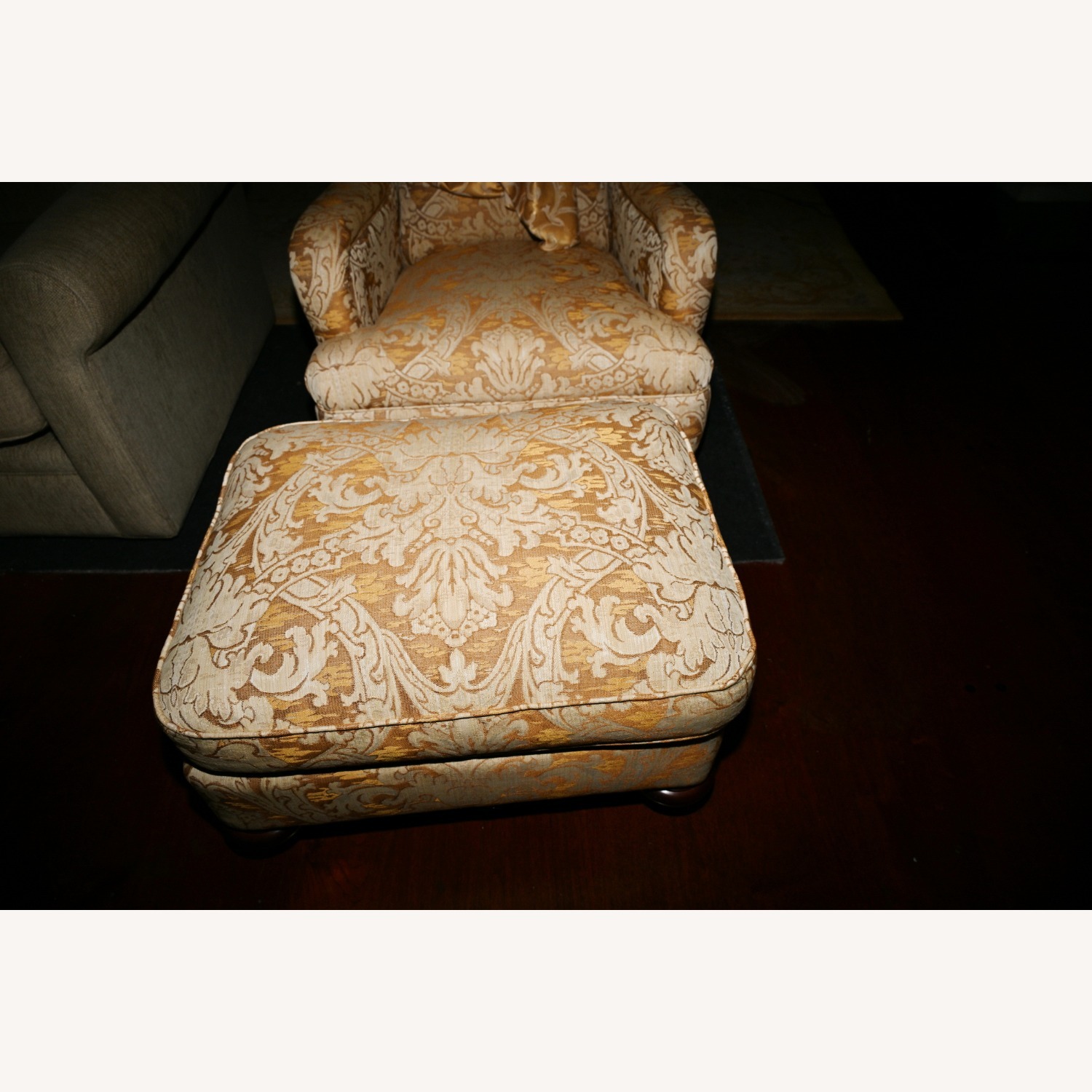 Lounge Chair & Ottoman - Gold by Century Furniture - image-2