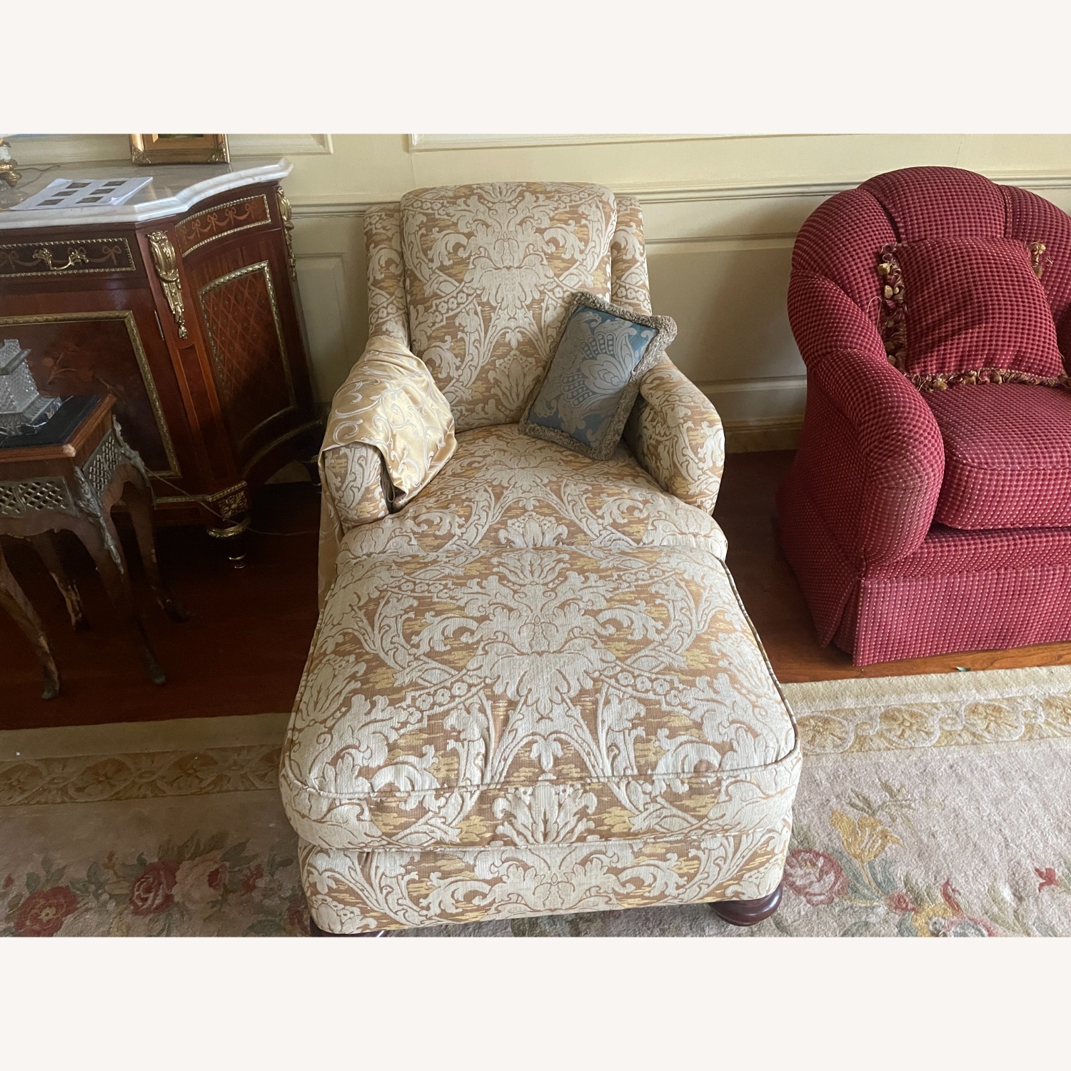 Lounge Chair & Ottoman - Gold by Century Furniture - image-0