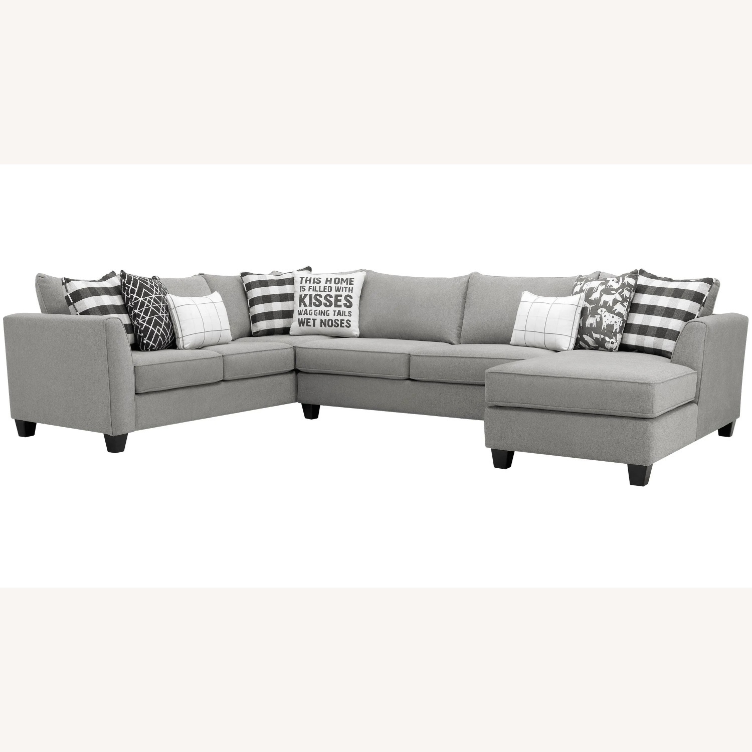 Raymour & Flanigan Daine 3-pc Sectional - Gray - image-0