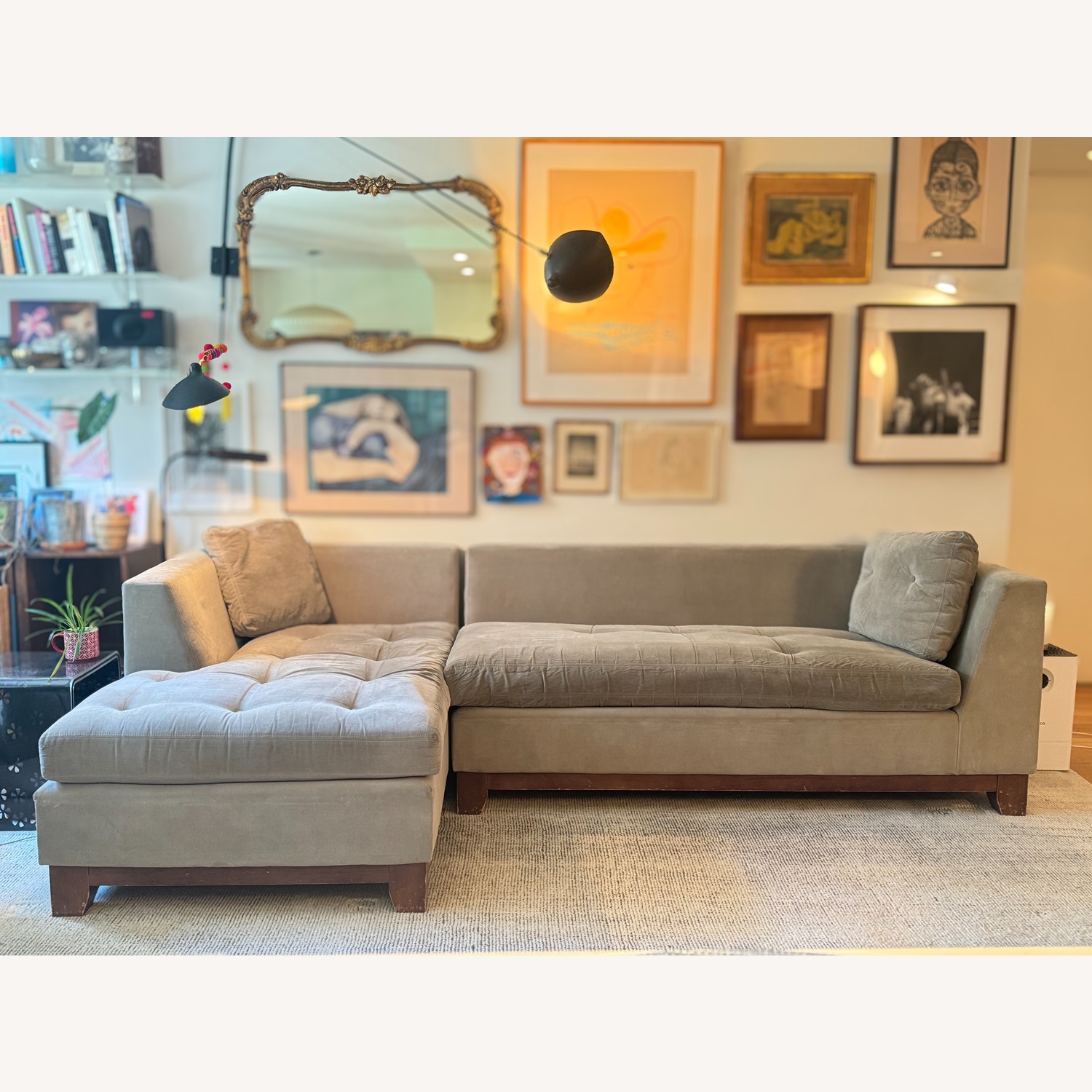 Mid Century Two Piece Sectional from ABC Home - image-1