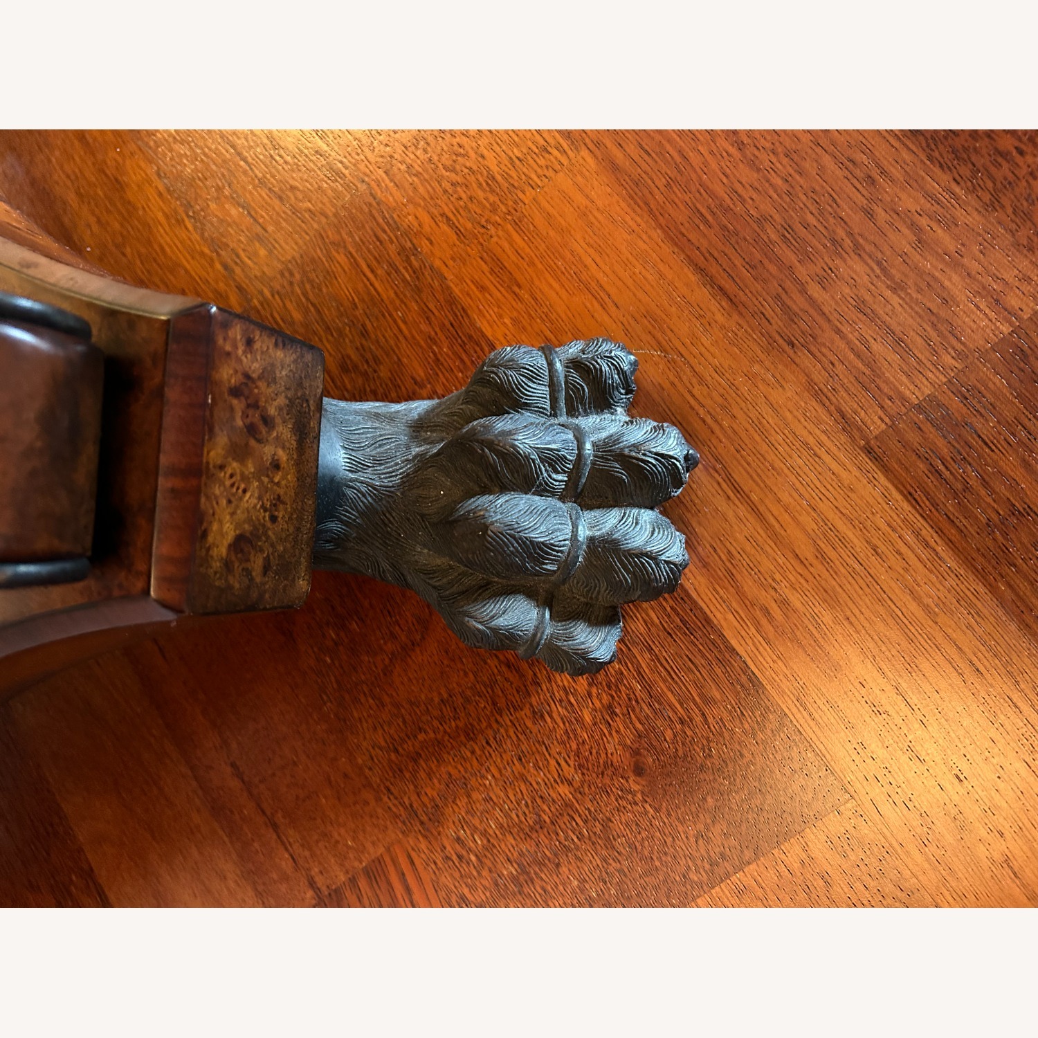 Theodore Alexander 36" Round Wood Inlay Side Table - image-6