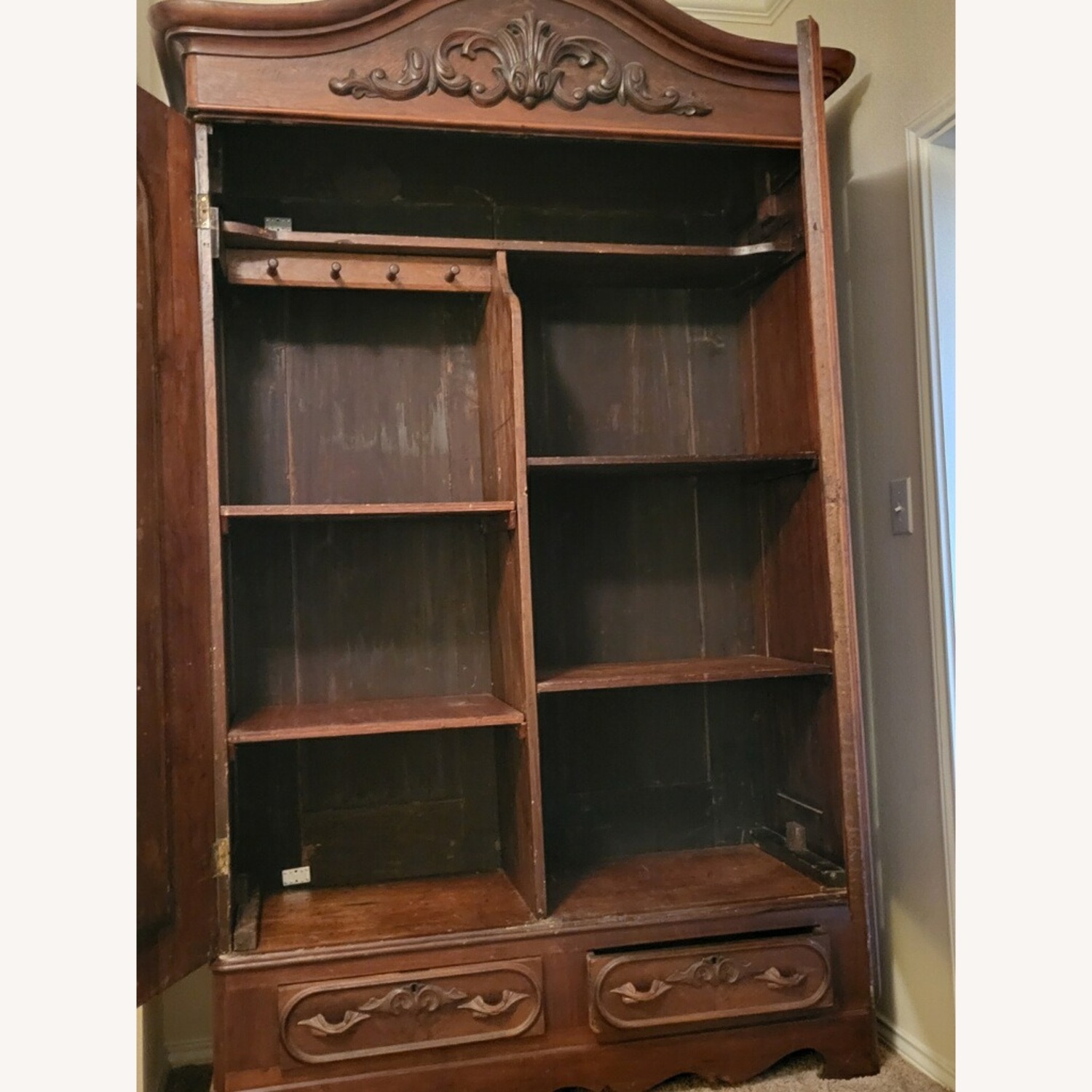 Late 1800 knockdown Armoire - image-3