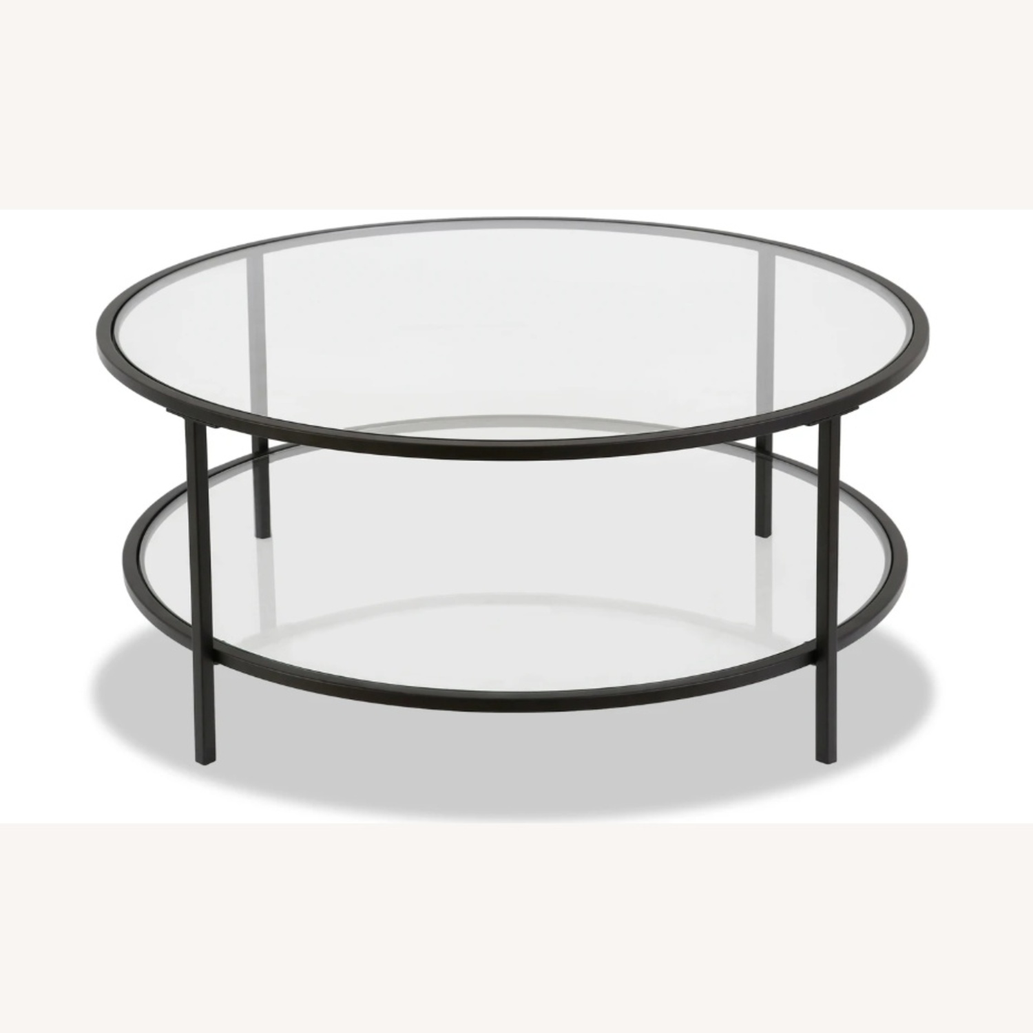 Linda Blackened Bronze Round Coffee Table - image-0