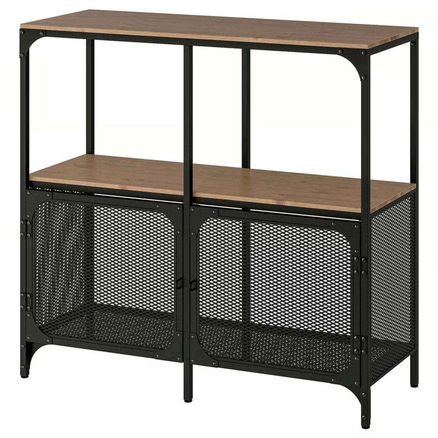 IKEA FJALLBO Wood and Metal Shelving Unit  - image-6