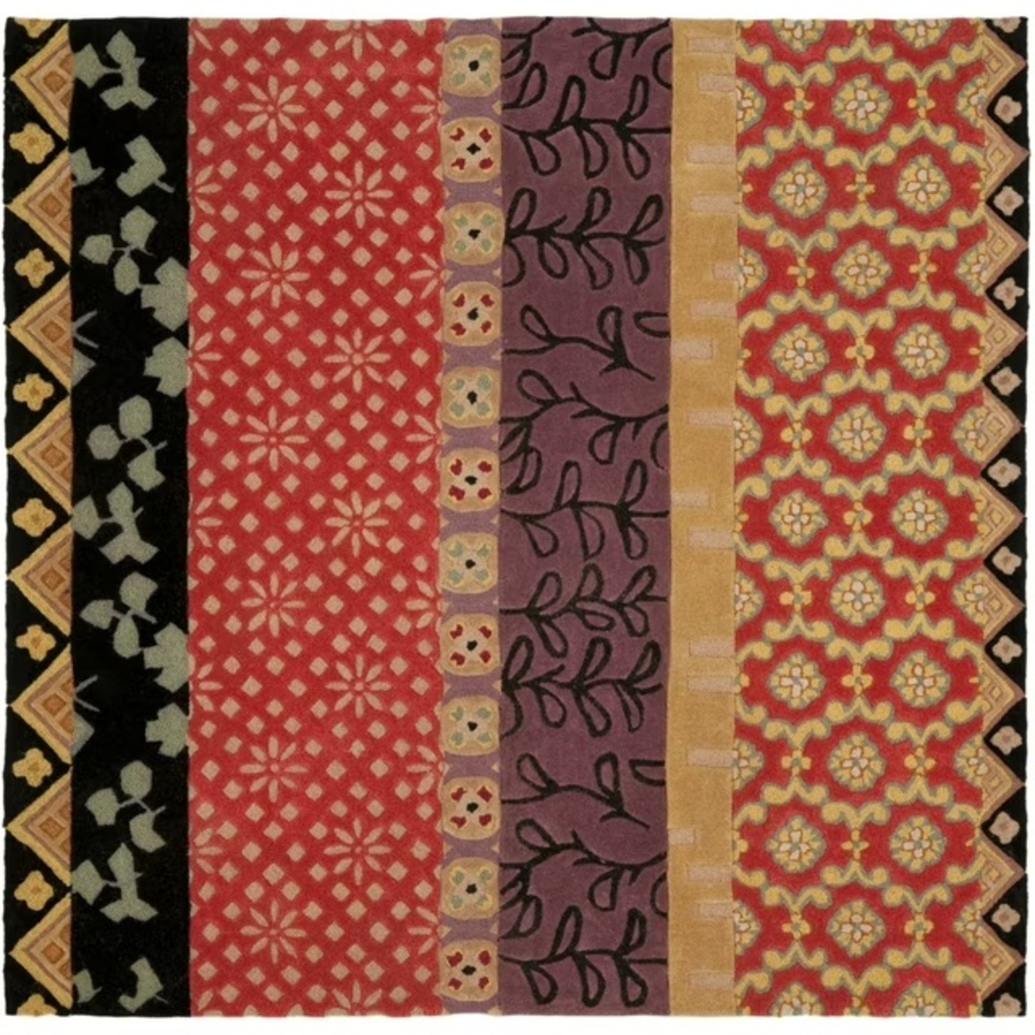 SAFAVIEH Floral Geometric 6x6 Square Rug - image-0