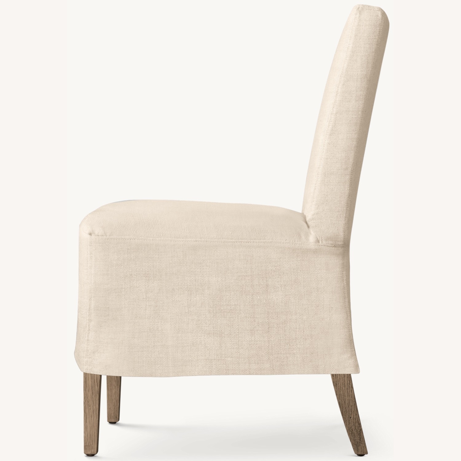 Restoration Hardware White Slip Covered Chairs - image-2