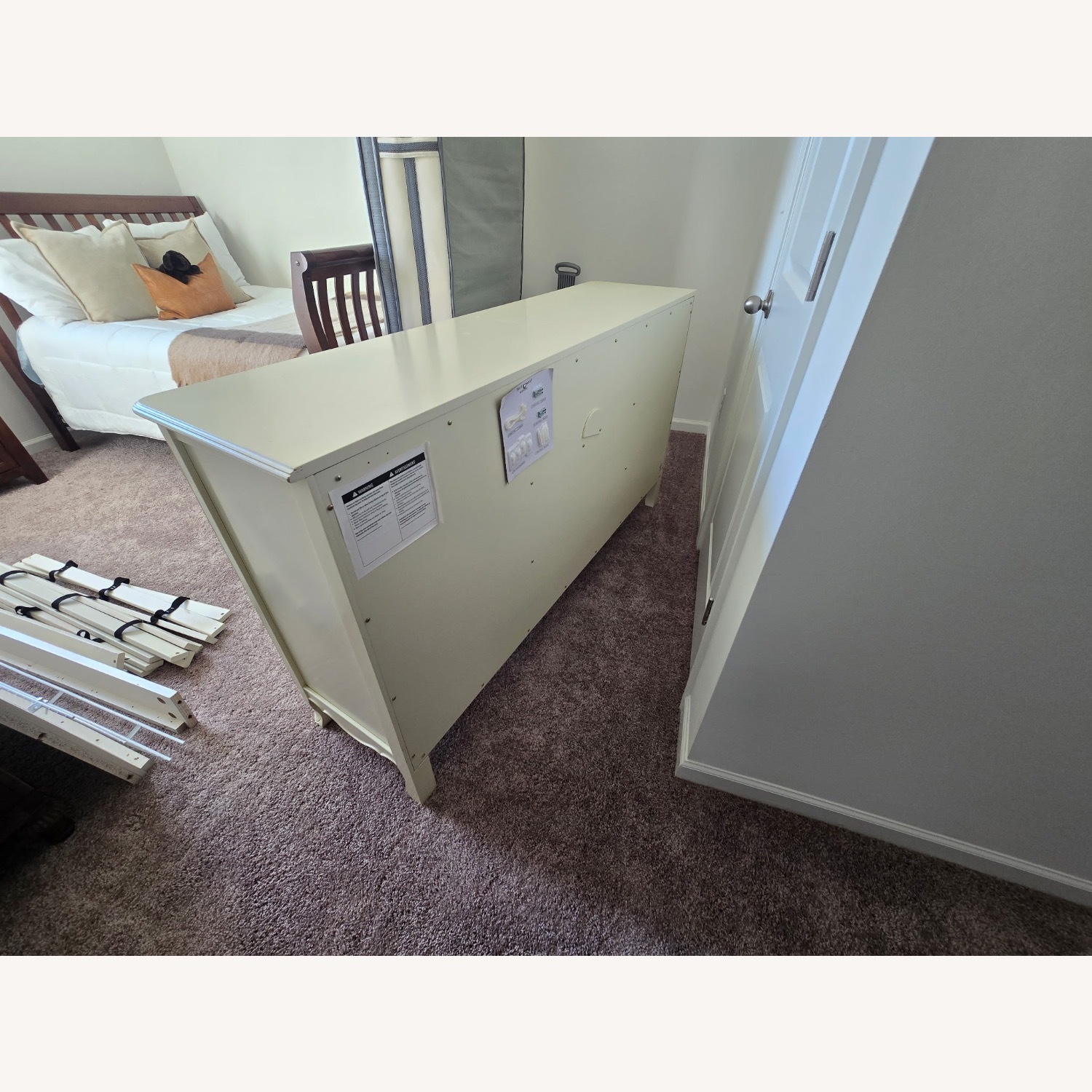 Pottery Barn Cream Dresser - image-2