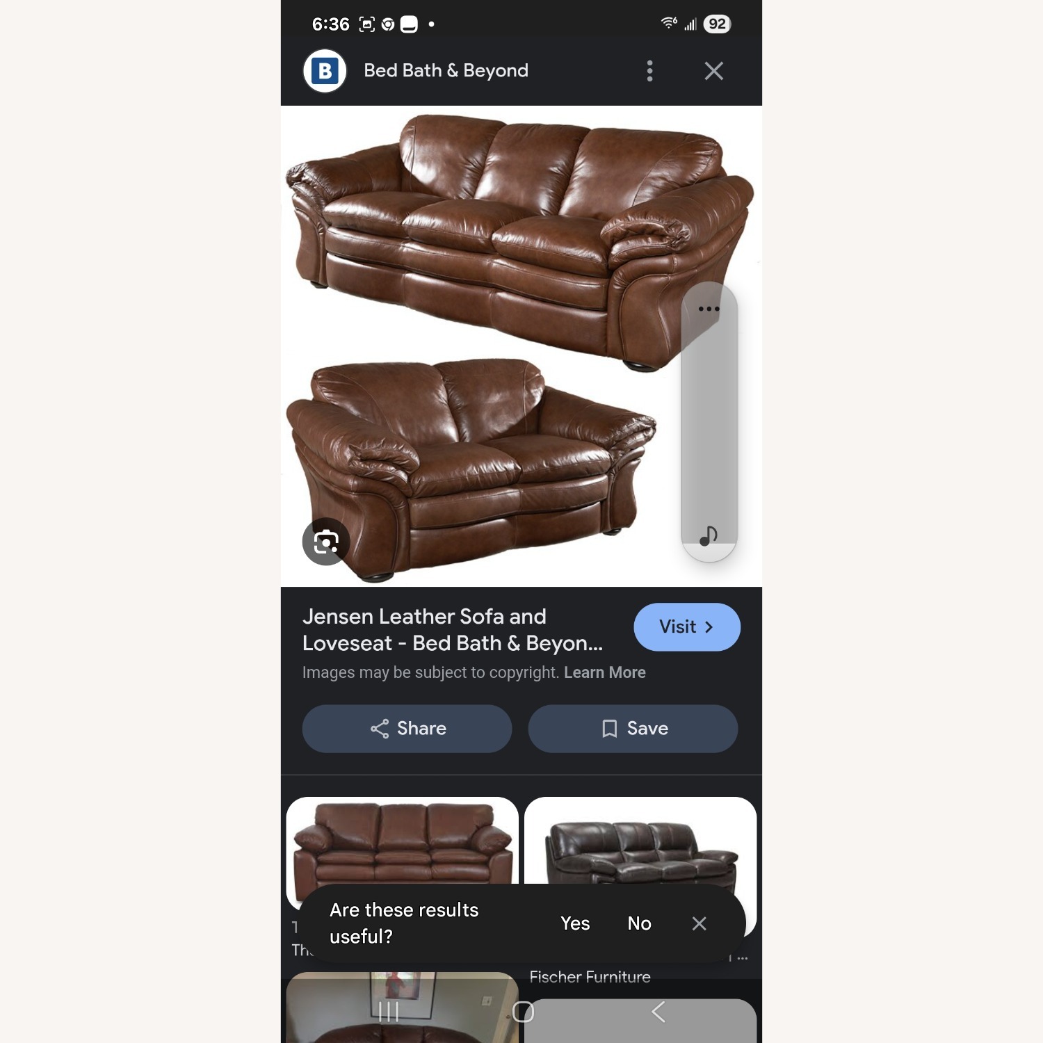 Jensen Plush Leather Loveseat - image-7