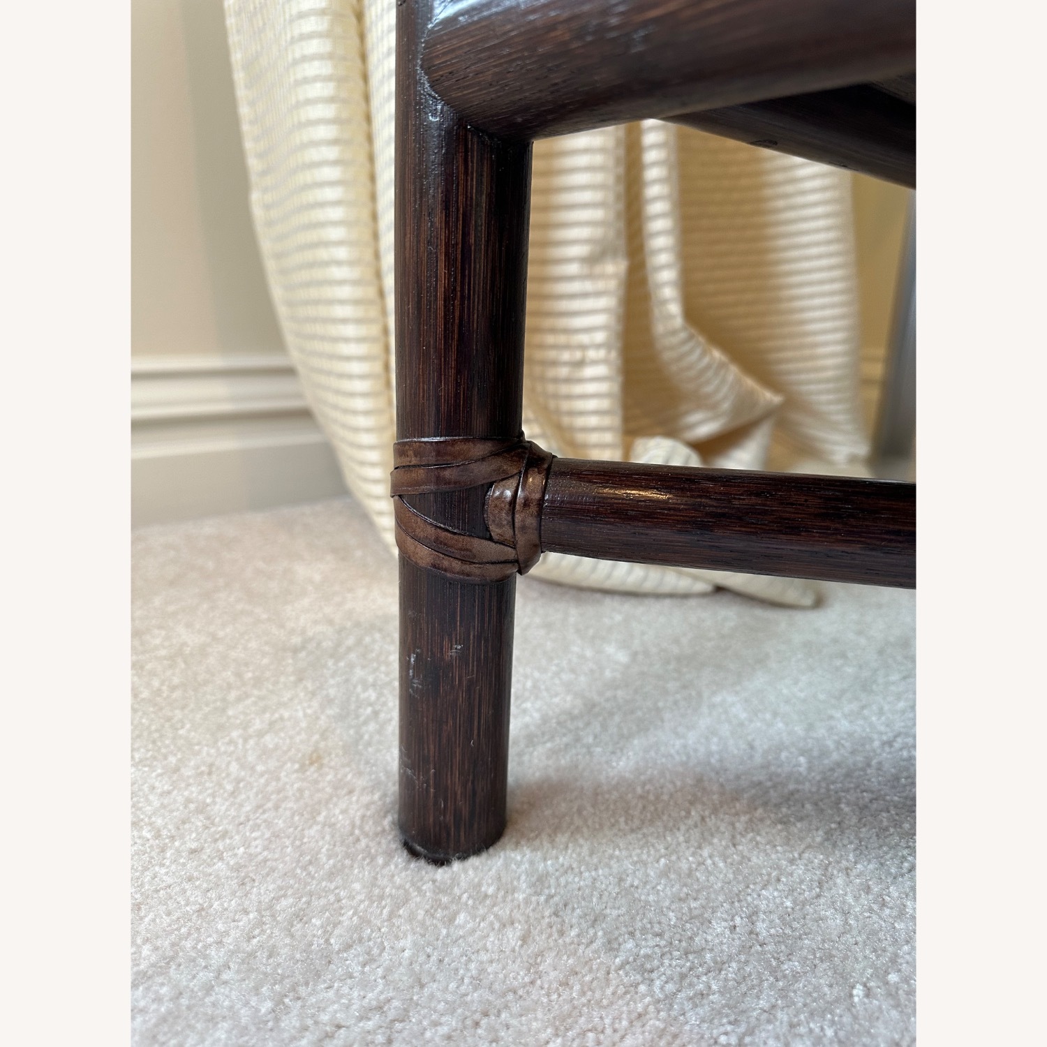 Barbara Barry Caned Rattan Chairs & Ottoman Set - image-4